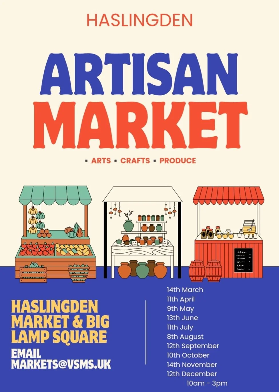 Haslingden, we&rsquo;re coming your way! 👀

You&rsquo;ll find us at Haslingden Market &amp; Big Lamp Square this time, from 10am &ndash; 3pm.

If you&rsquo;re out and about, swing by and have a browse &mdash; plenty of local traders and small busine