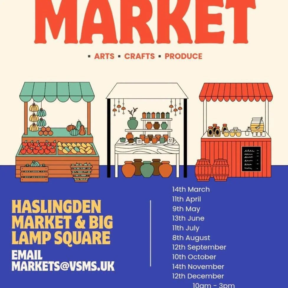 🎉🐉 HASLINGDEN, WE'RE COMING TO SEE YOU! 🐉🎉

Who's ready for a day of market fun, tasty treats and 3D printed goodies? 😍

We'll be at Haslingden Market on Saturday 10th October, 9am&ndash;3pm, with VSMS Markets &amp; Events and some fantastic loc