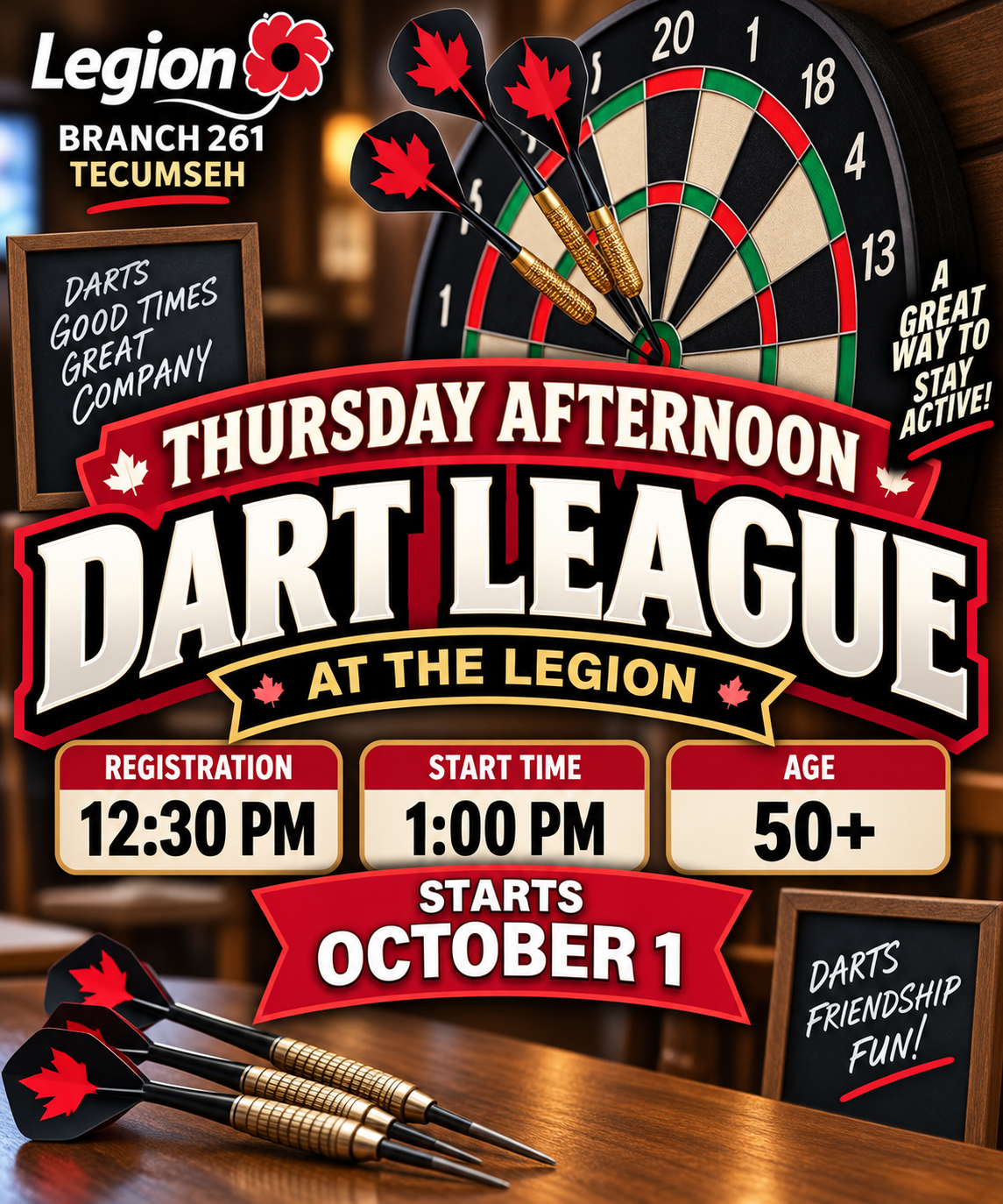 Thursday Afternoon Dart League