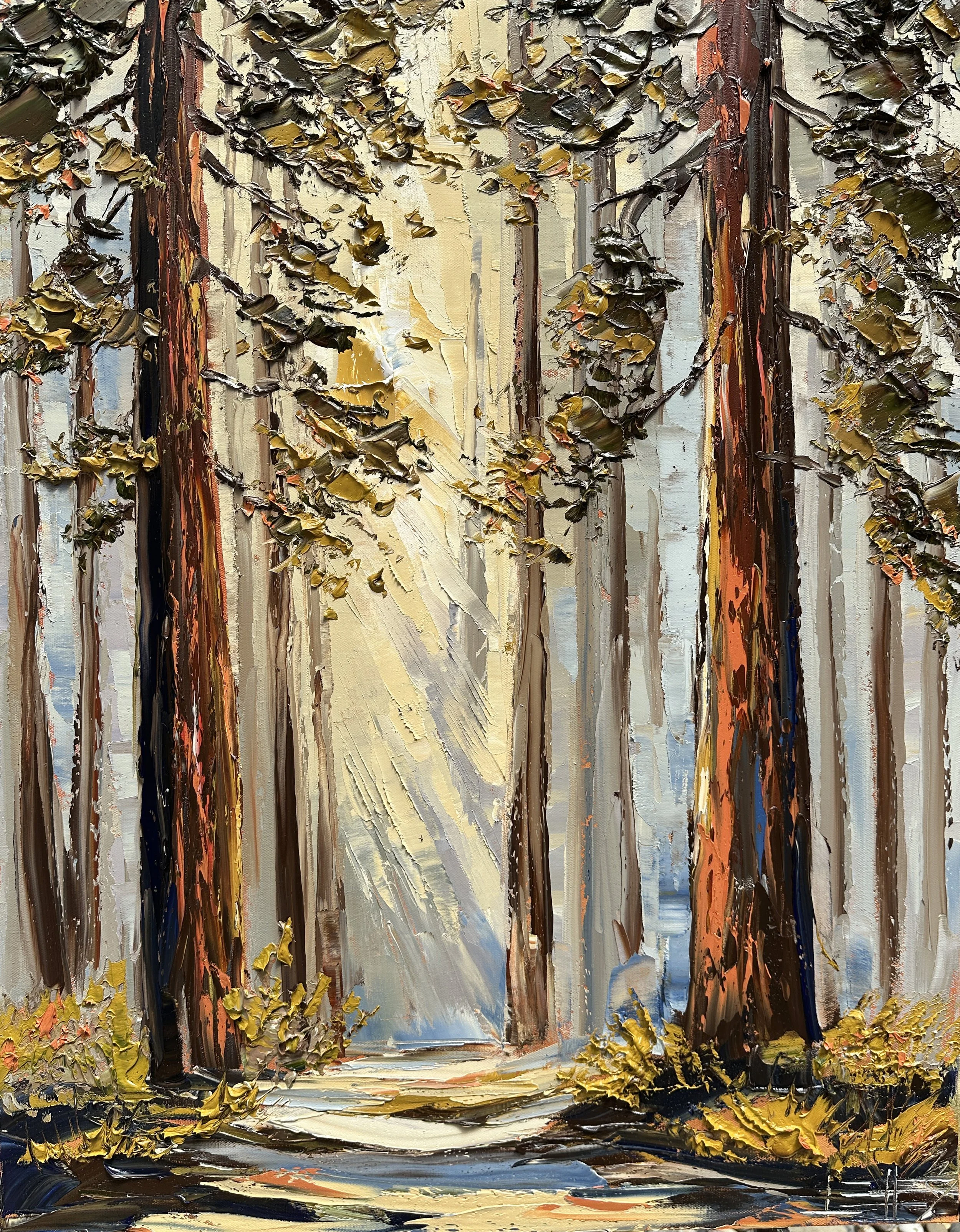 Among the Redwoods: Two Paintings Find Their Homes