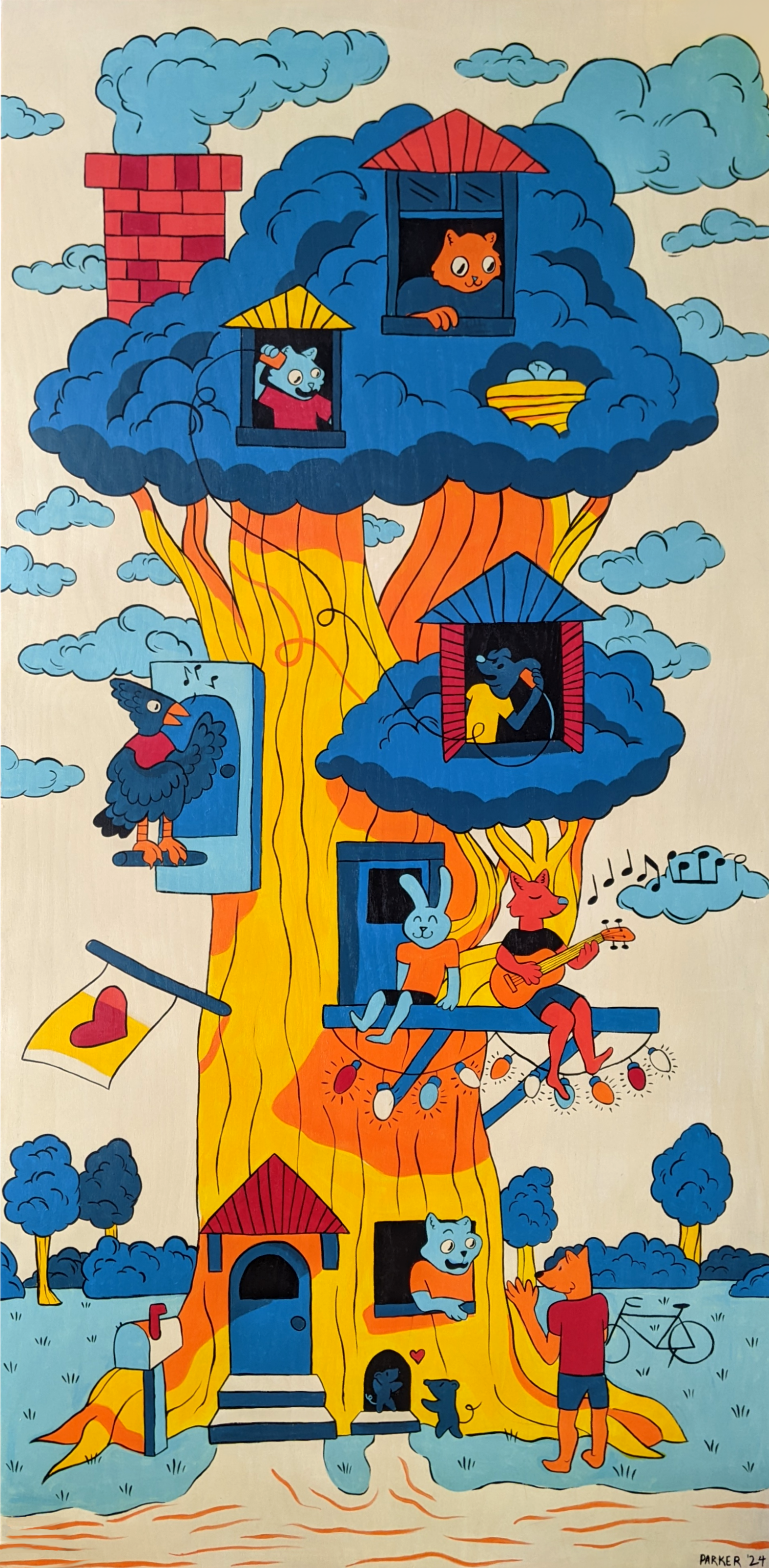 Completed mural