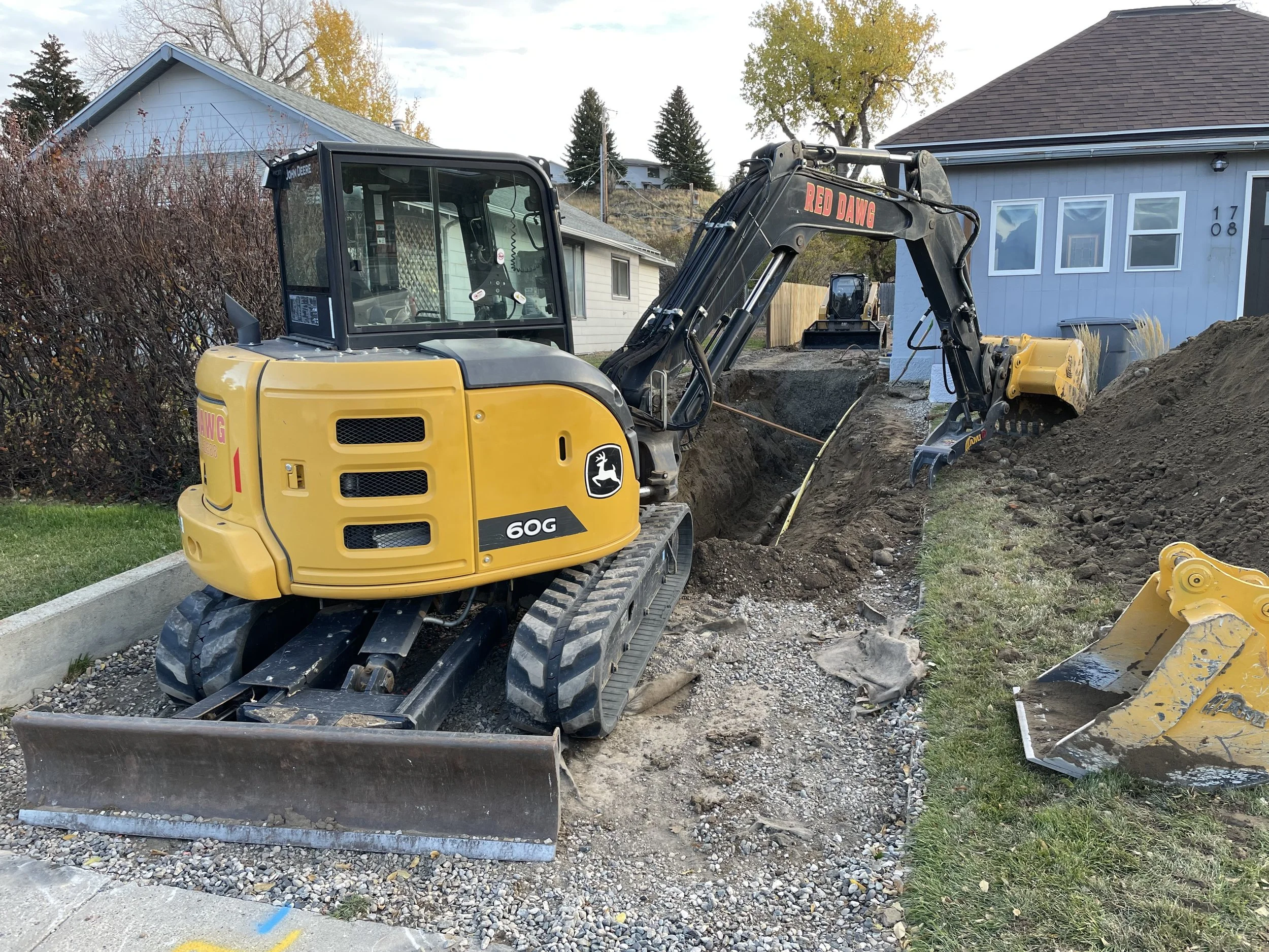 City of Cody contractors home repair sewer line repair excavation dirt work licensed excavator water line gas line city permits 