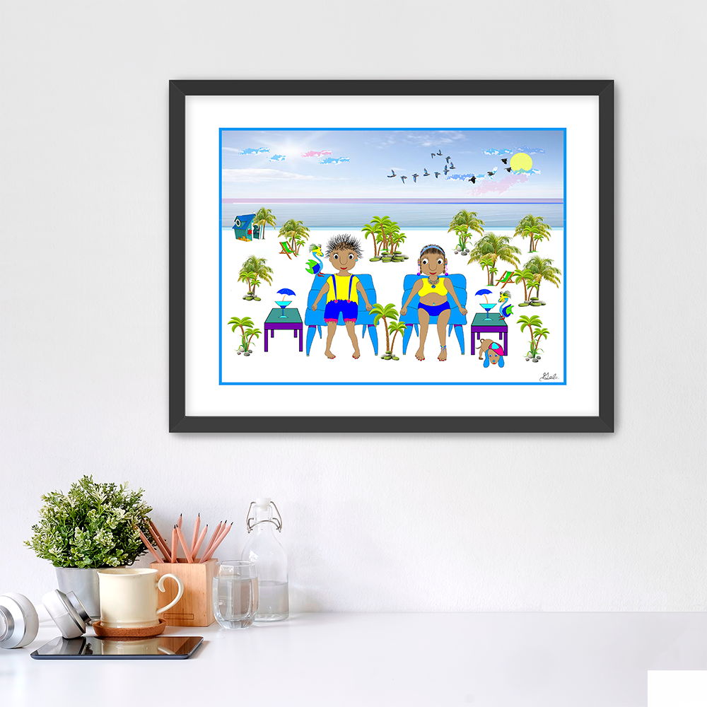 Living the dream black frame.png w mockup.png
