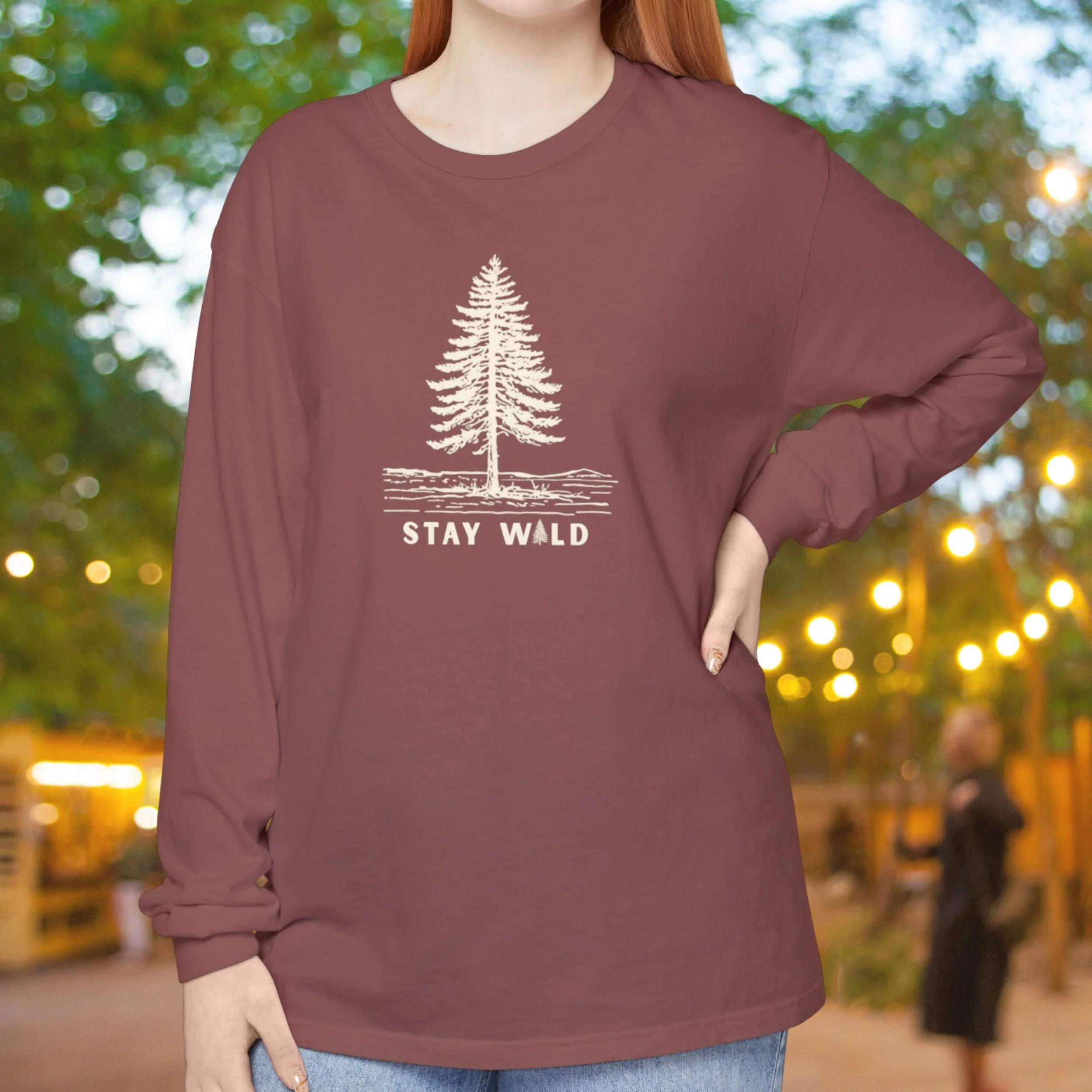 Stay Wild Comfort Colors Long Sleeve Tee