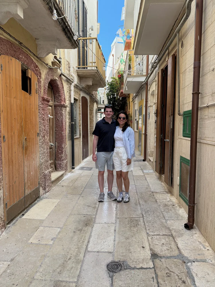 Dr. Alea Yu and her husband traveling