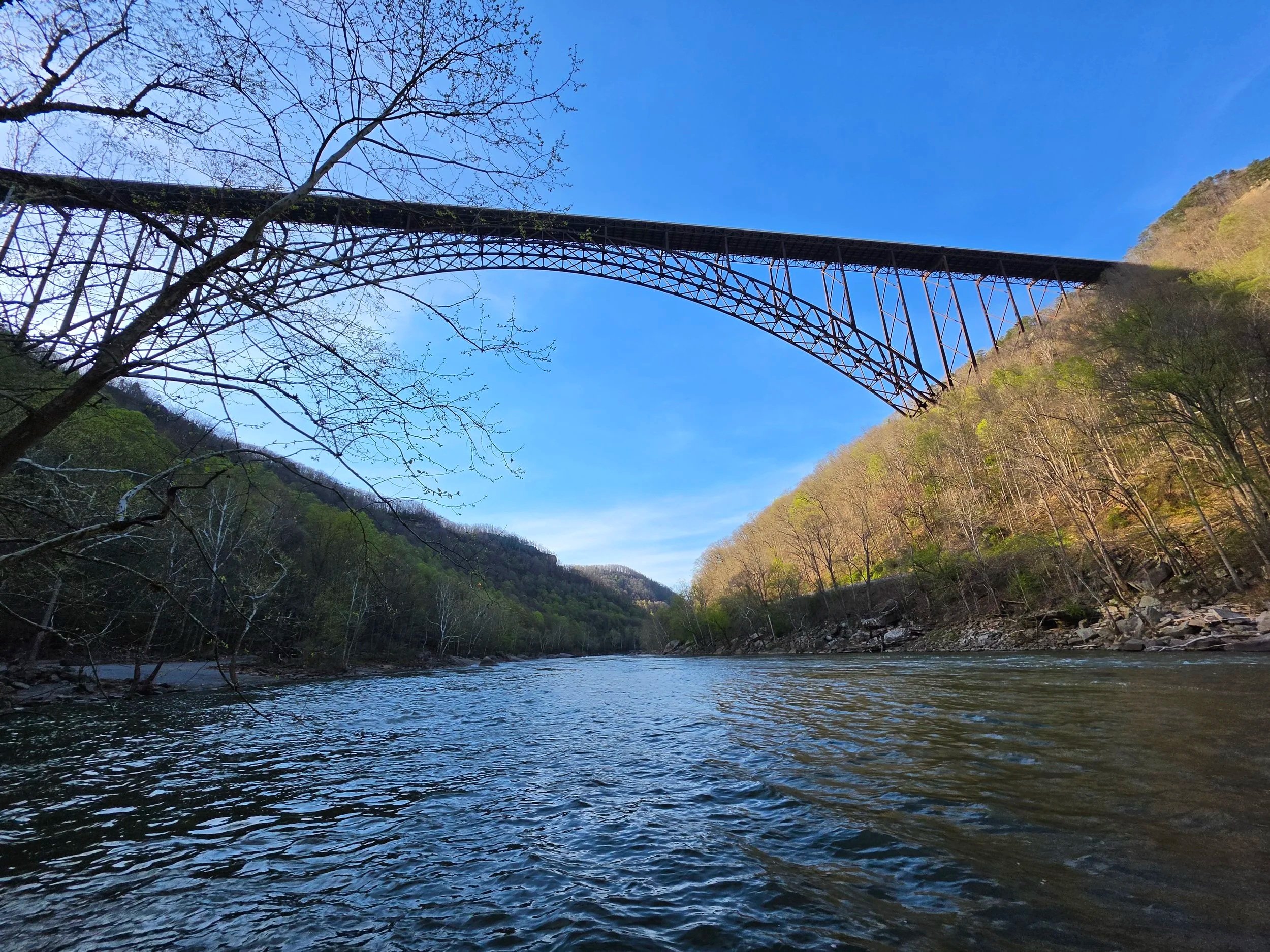 View of the New River bridge from below