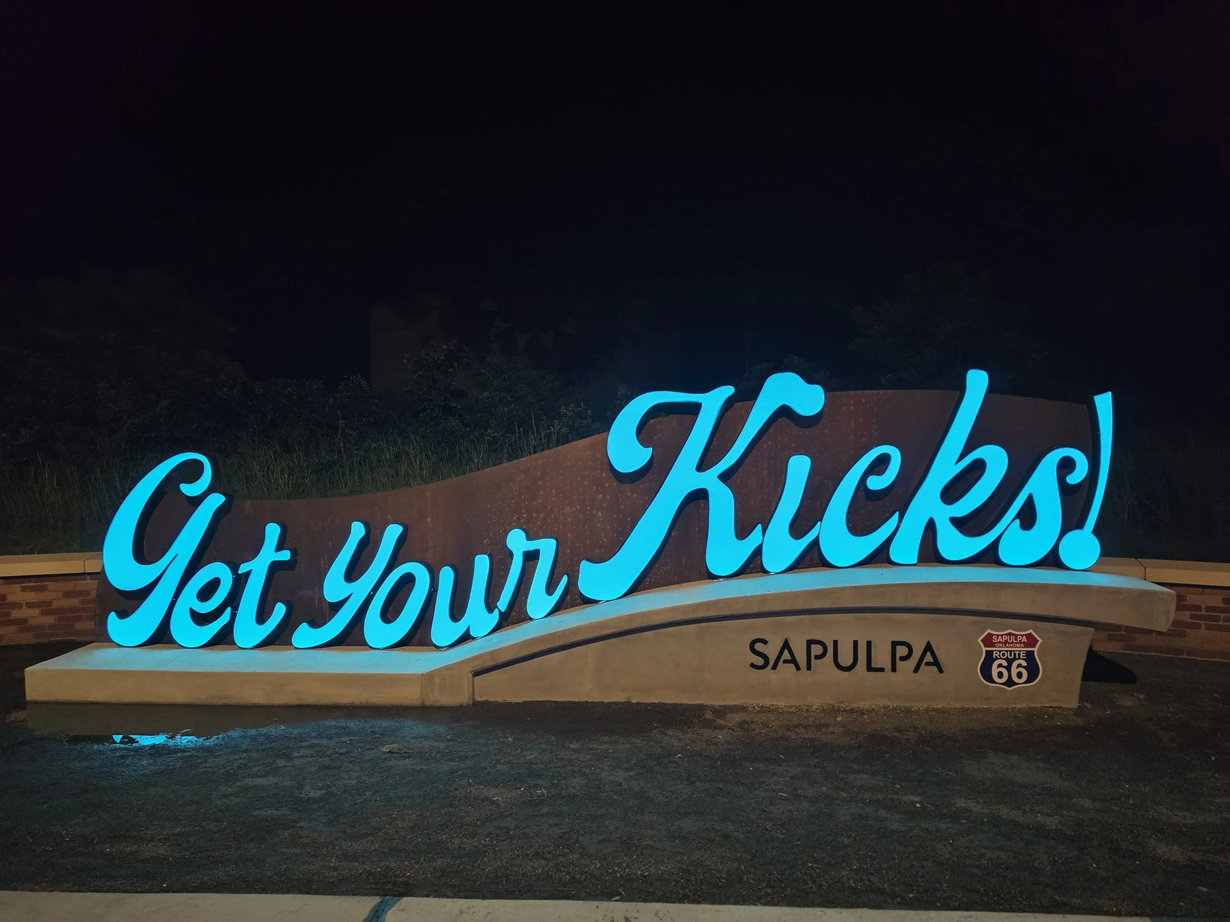 Get your Kicks sign in Sapulpa, OK on Route 66