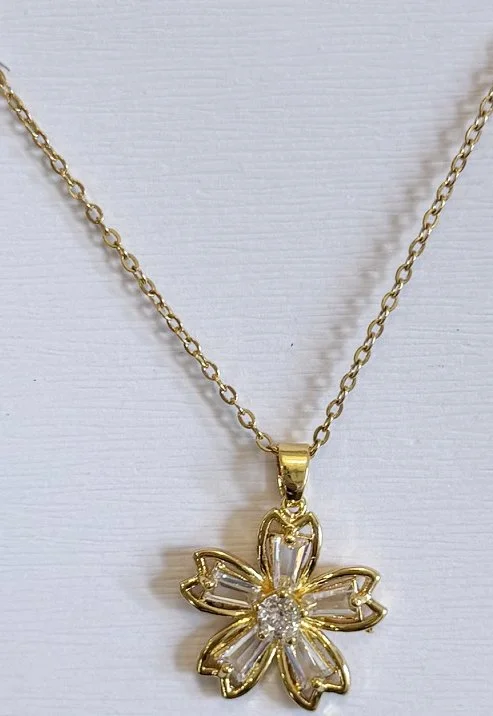 Gold Flower Necklace
