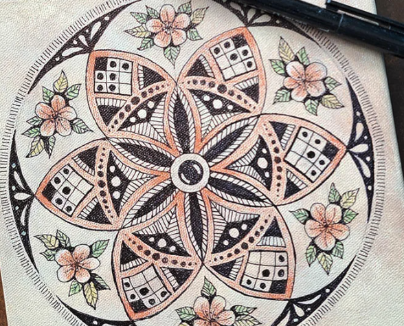 Seeds of Life - Zen Tangle Mandala Workshop