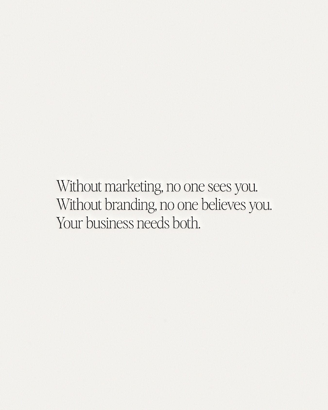 Marketing gets you seen. Branding makes people believe in you.

Marketing creates visibility. Branding creates trust. One brings people to your business. The other makes them stay.

A strong brand gives your marketing purpose. It tells your audience 