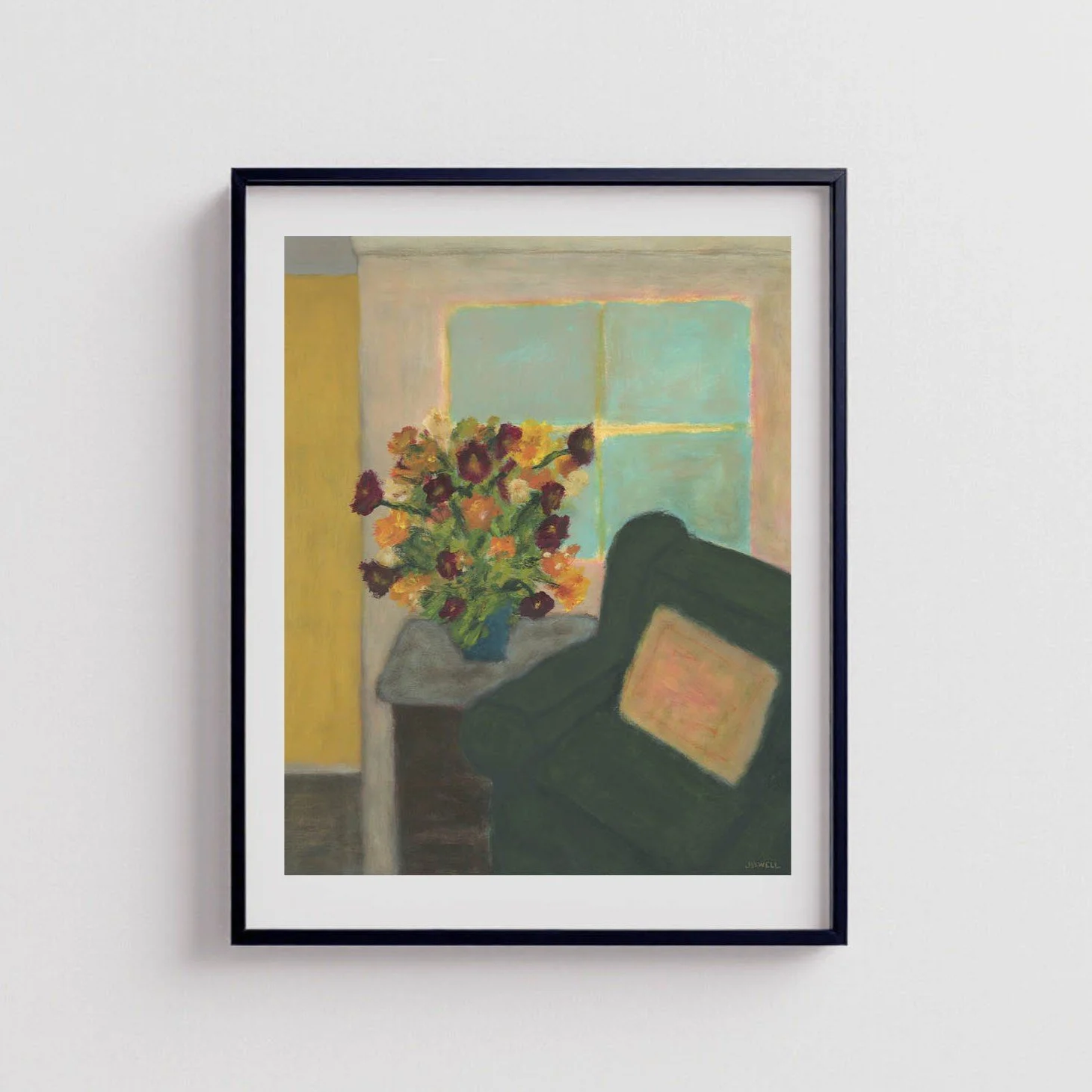 113.26. The Green Chair 16x20 Framed.jpg