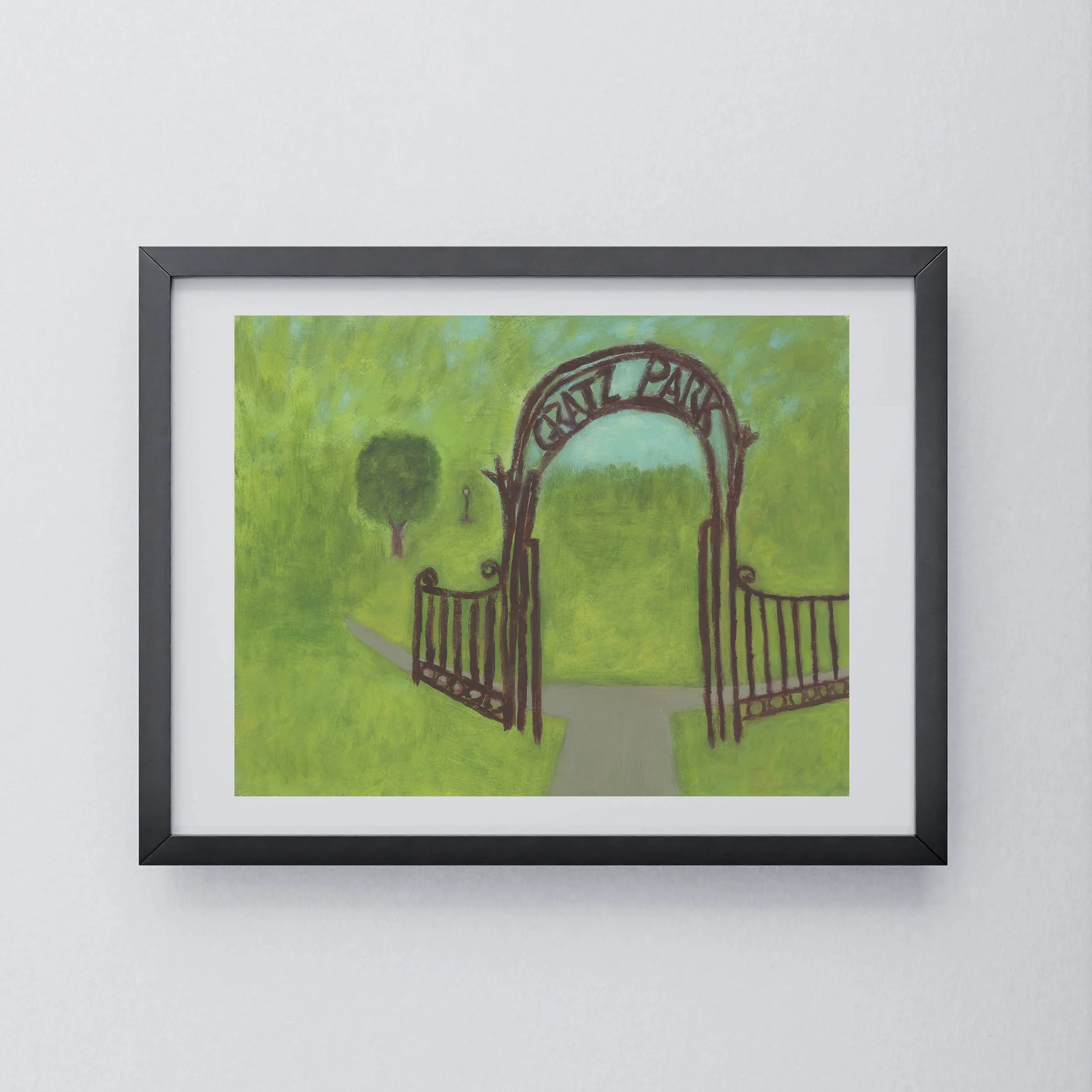 121.26.Gratz Park Gate 11x14 Framed.jpg