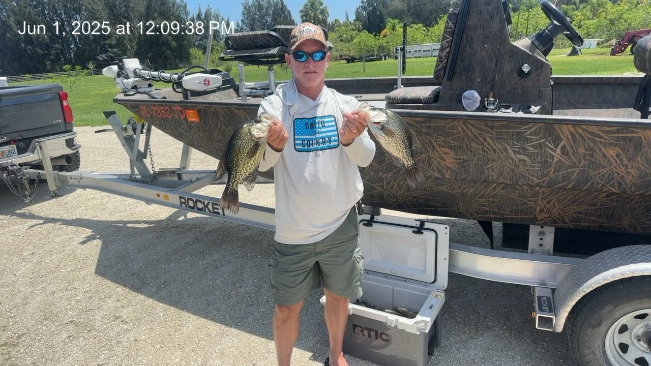 Another happy client that caught his limit on crappie.