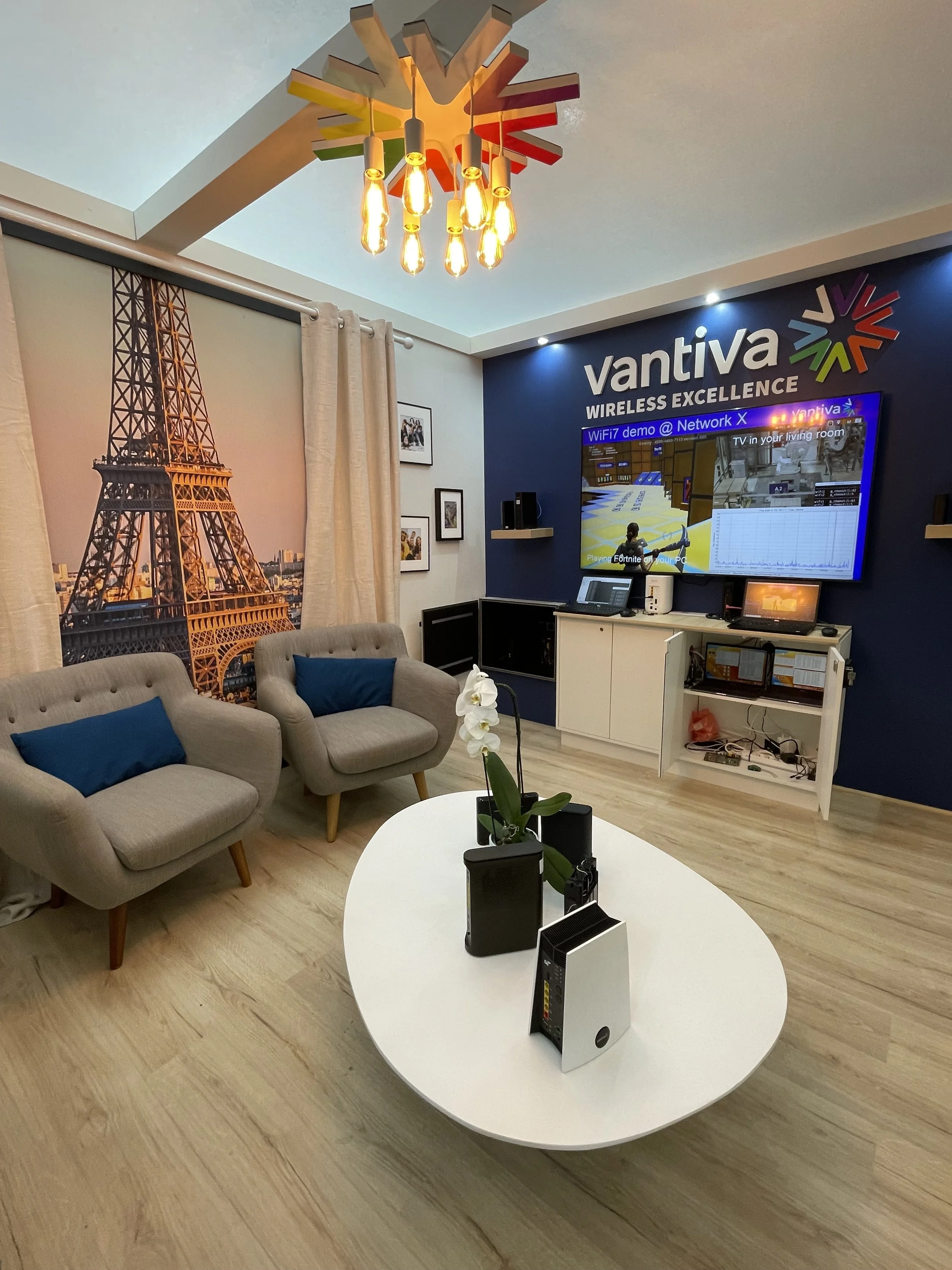Vantiva booth at tentpole industry event