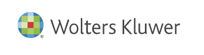 Wolters Kluwer logo with multicolored circular emblem and company name