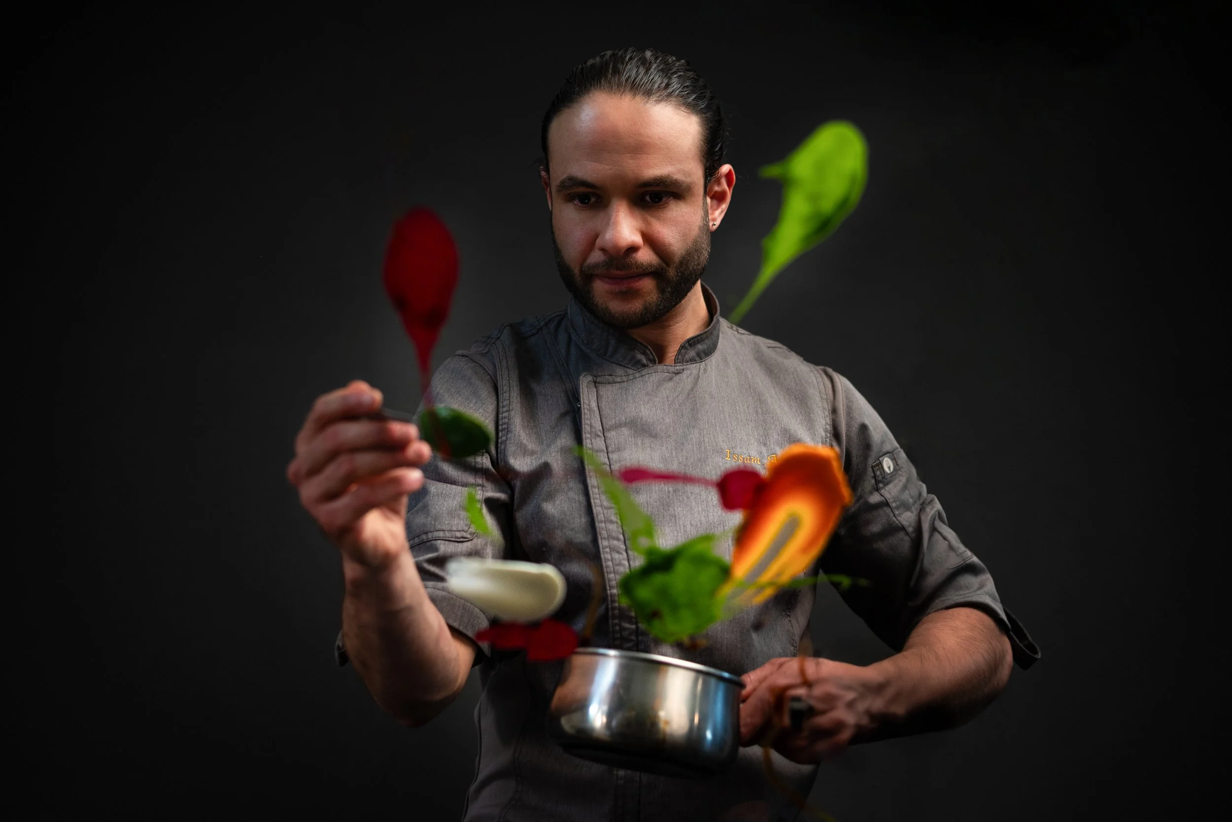 Portrait of private chef Issam Aoullay in Canmore