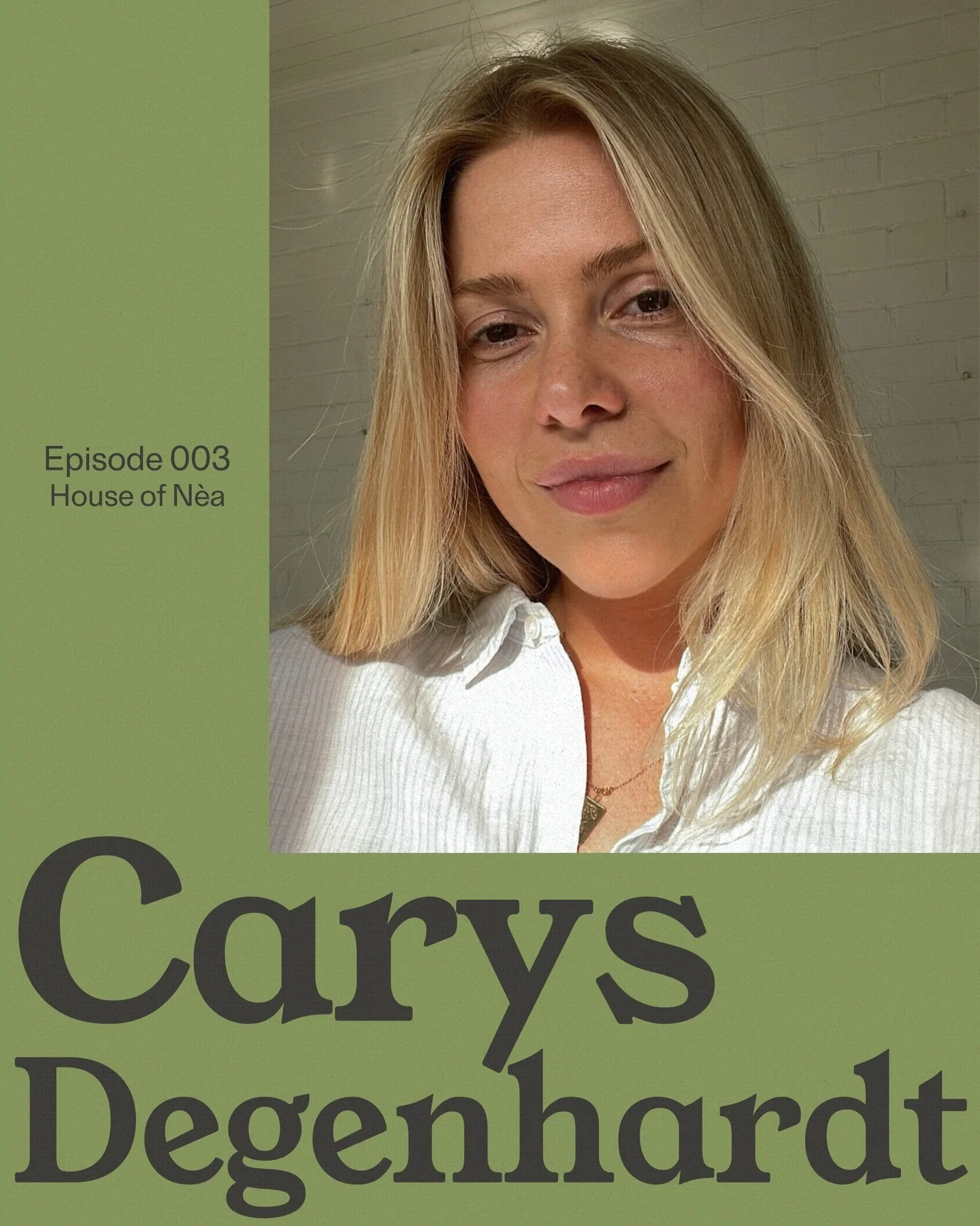 Our third guest episode is a conversation with holistic nutritionist @carysdegenhardt 💚

Episode launches on December 20th.

#carysdegenhardt&nbsp;#HouseofNeaPodcast