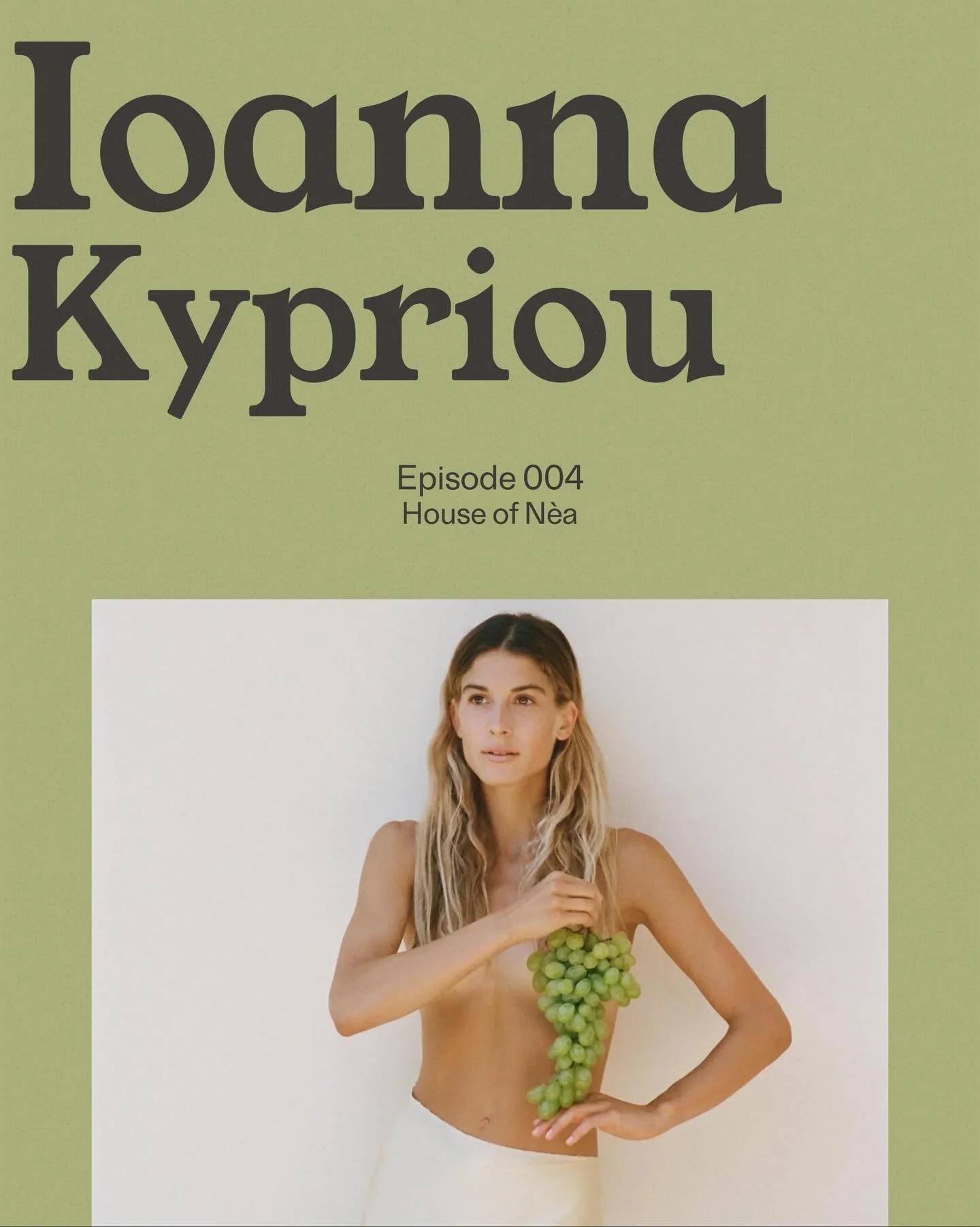 Our fourth guest episode is a conversation with holistic health coach &amp; nutritionist @ioanna. 

Episode launches on January 11th.

#IoannaKypriou&nbsp;#HouseofNeaPodcast