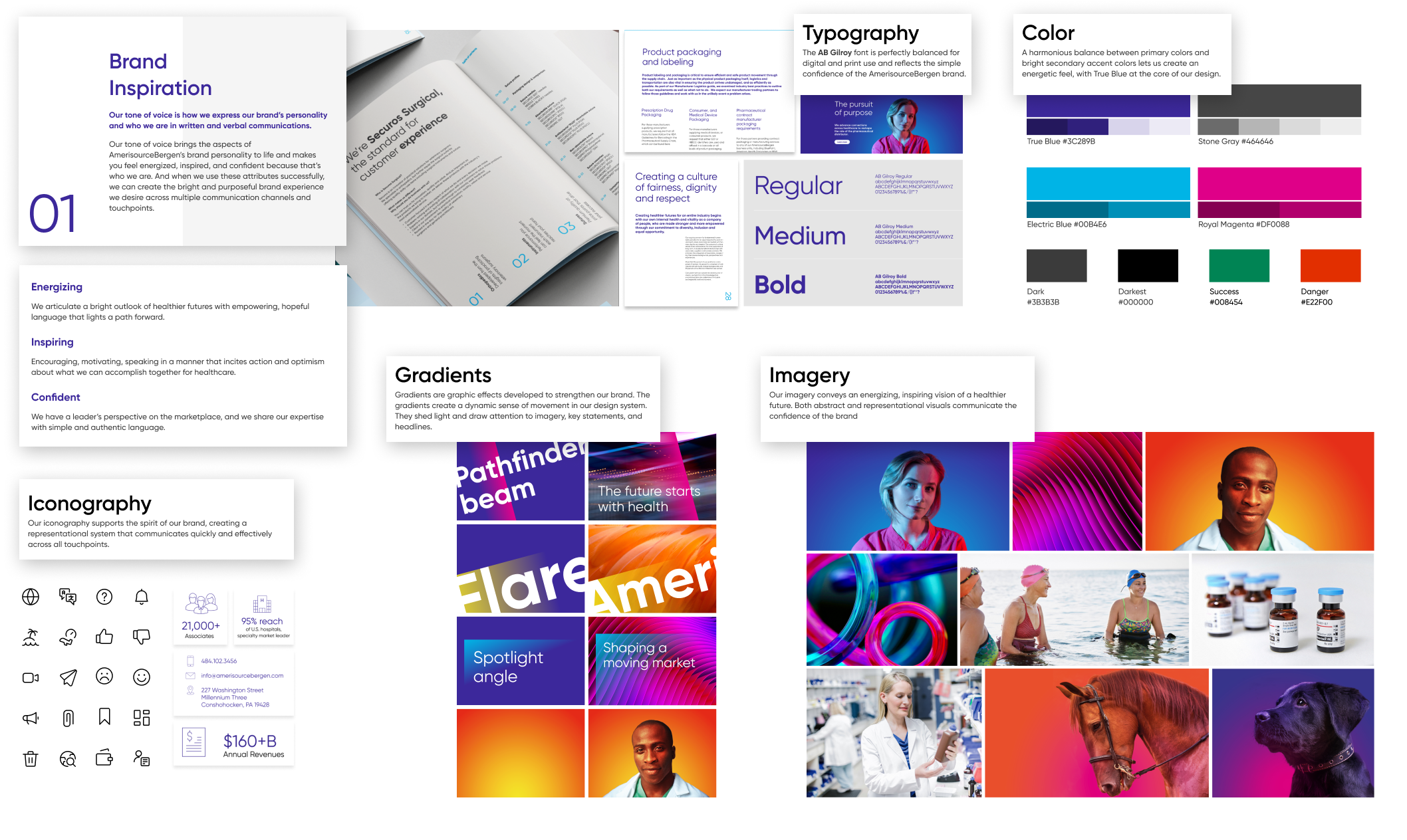 Branding guideline presentation slide for the Intranet