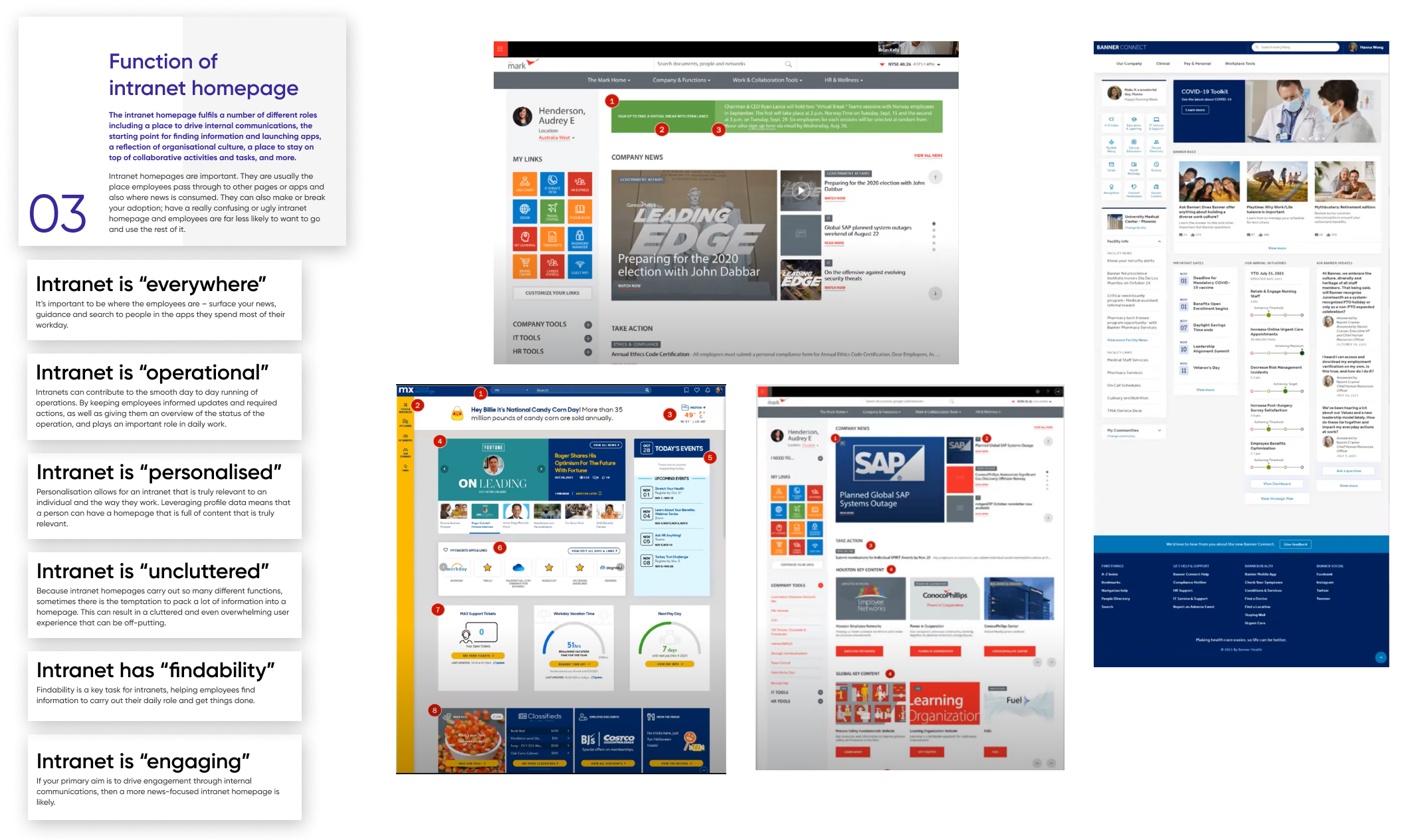 Competitor Analysis Presentation Slide for the Intranet