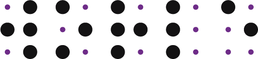 the word "World" in braille
