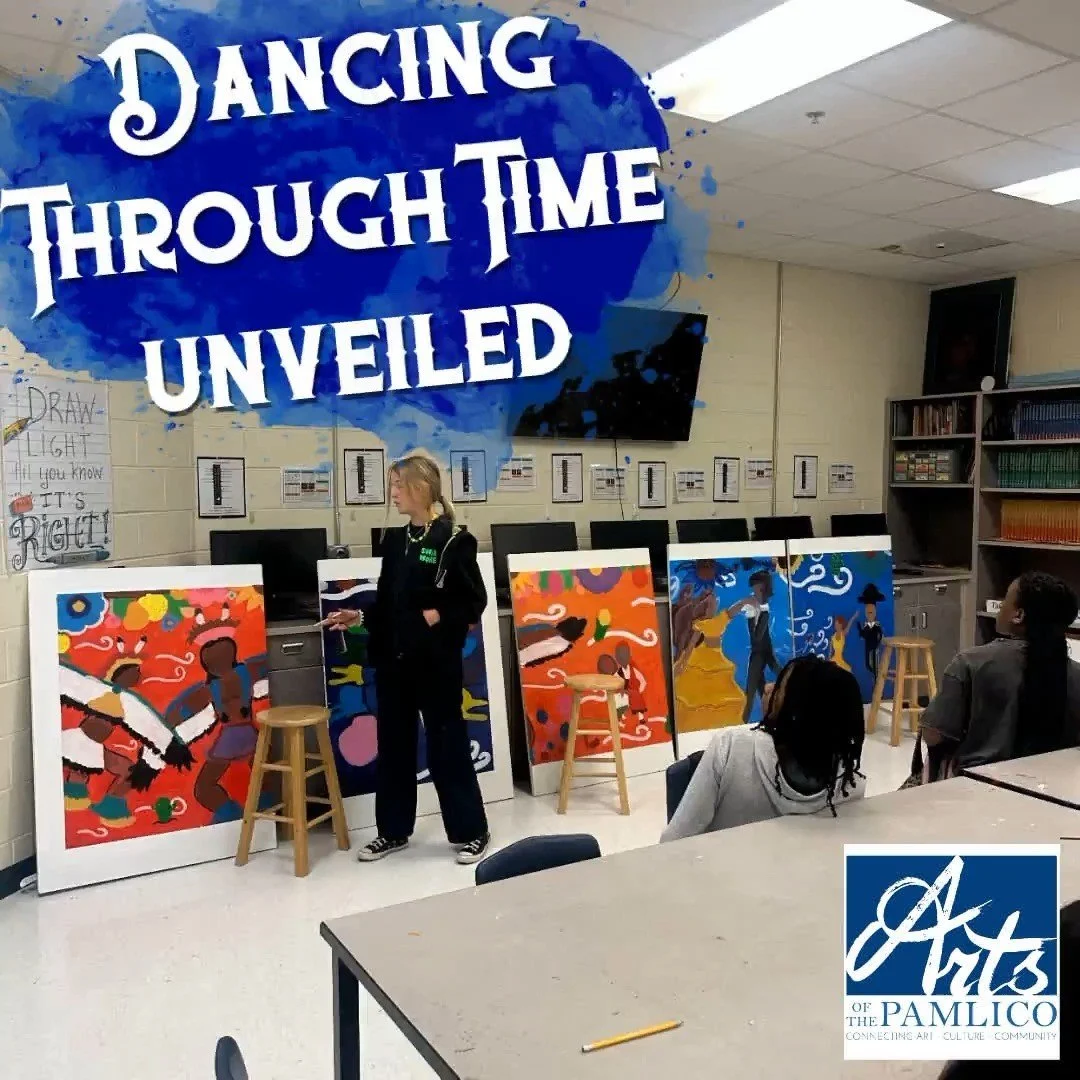🌟🎨 The AOP Summer Mural Camp’s youth creation, “Dancing Through Time: Celebrating Hispanic Heritage,” has started its school tour at P. S. Jones Middle School
Anna Deck, a student, shared the mural’s story with Katelyn Koz