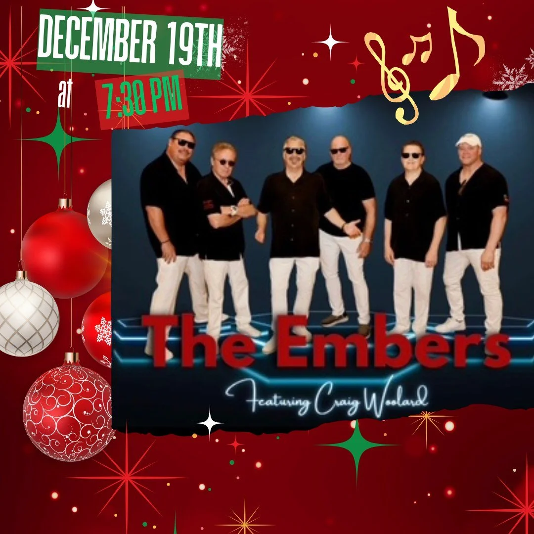 🎅🎶 The Embers Are Back! 🎶🎅

Get ready to dance the night away with The Embers featuring Craig Woolard &mdash; live at the Turnage Theatre on Friday, December 19 at 7:30 PM! ✨

Celebrate the season Carolina-style with the band that defined beach m