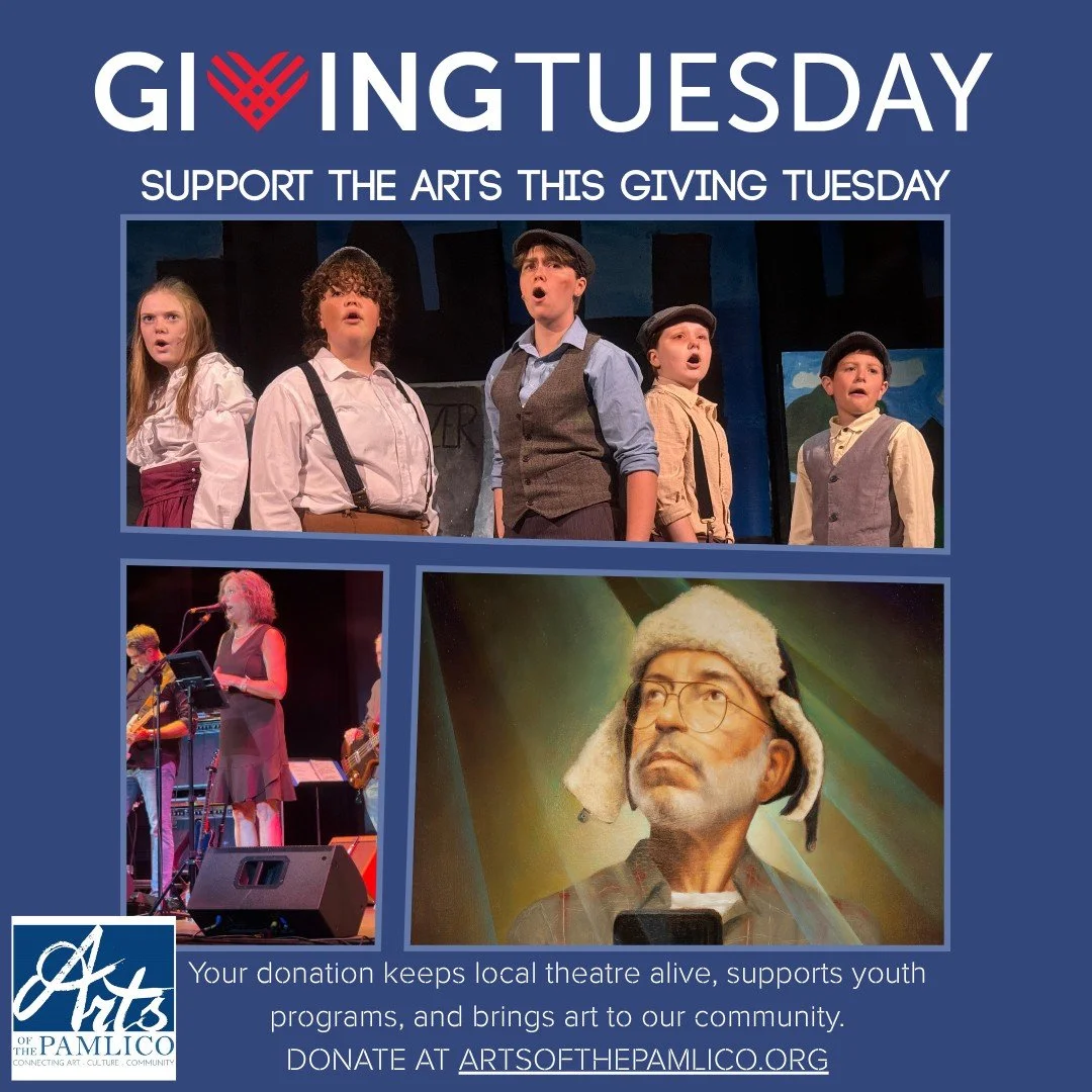 Today is Giving Tuesday!

Support the Turnage Theatre and all the arts programming we bring to our community.

💙 Donate: https://www.artsofthepamlico.org/donate

Your gift truly makes a difference.

#GivingTuesday
#SupportLocalArts
#ArtsOfThePamlico
