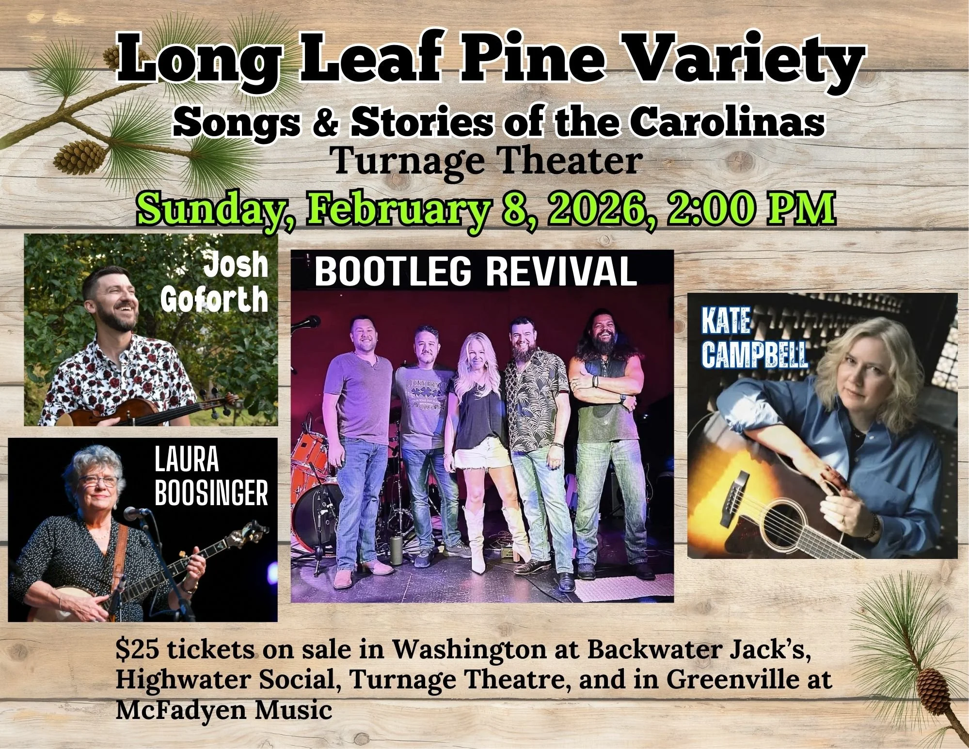 Long Leaf Pine Variety: Songs &amp; Stories of the Carolinas