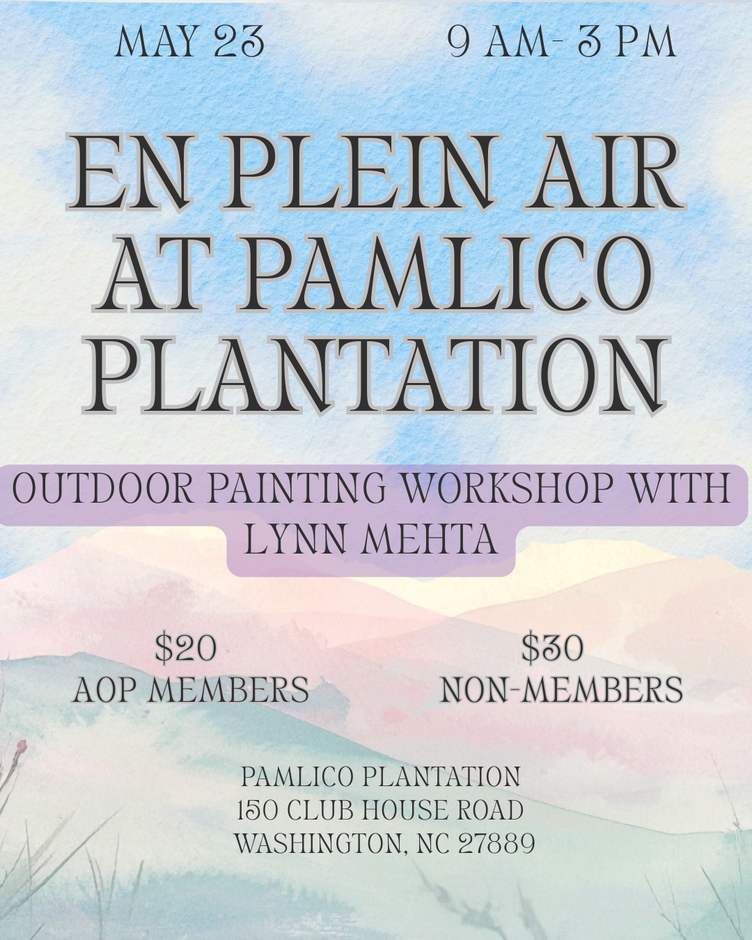 En Plein Air at Pamlico Plantation