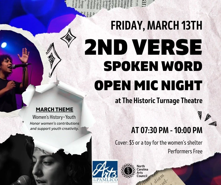 🎙️ Your Voice, Your Story: 2nd Verse Spoken Word Open Mic Night

The stage is set and the mic is live! This Friday, our monthly 2nd Verse Spoken Word Open Mic Night moves backstage for an intimate, powerful session. This month, we are centering our 
