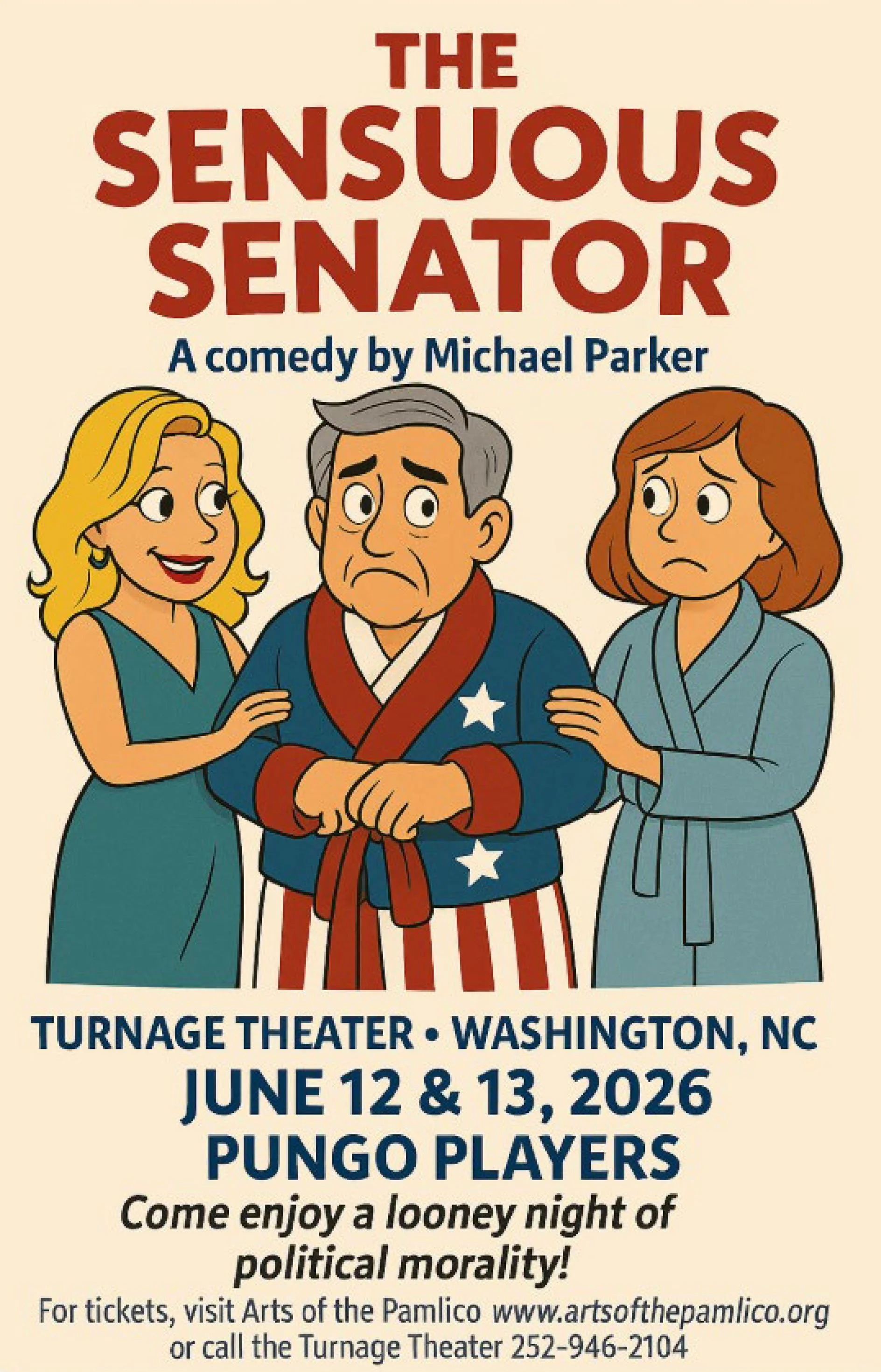 The Pungo Players present The Sensuous Senator