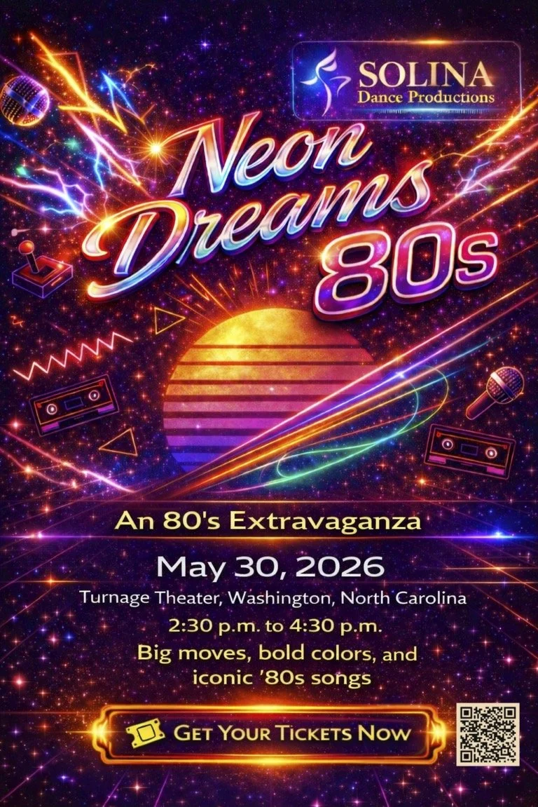 Solina Dance presents Neon Dreams an 80's Extravaganza!
