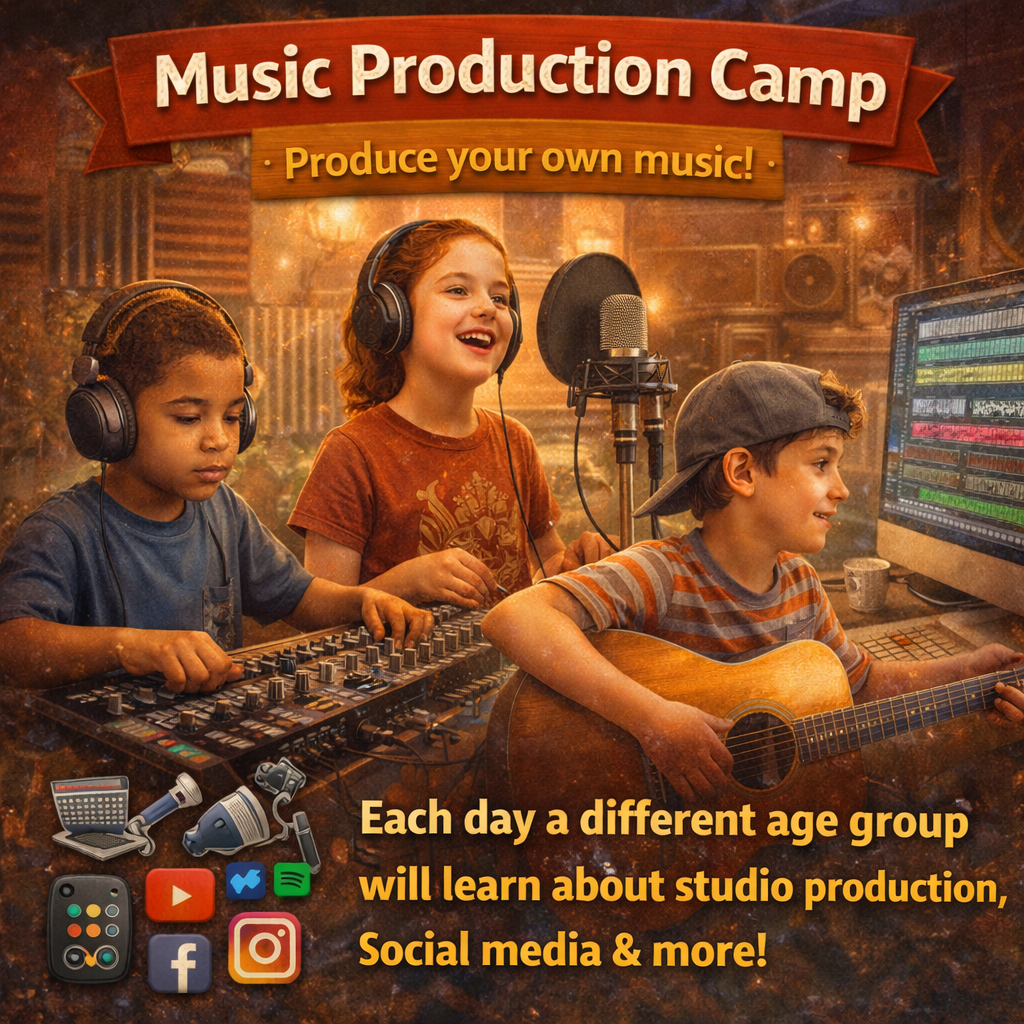 Music Production Camp  (8-11 yrs.)