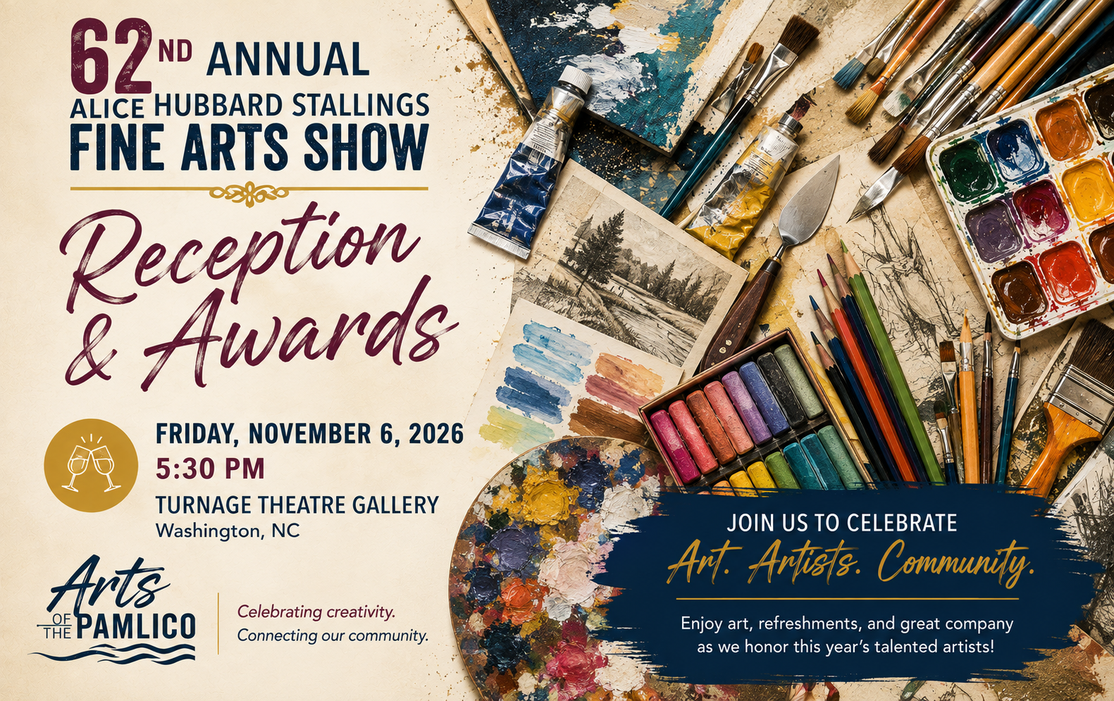 62nd Annual Fine Arts Show Reception & Awards