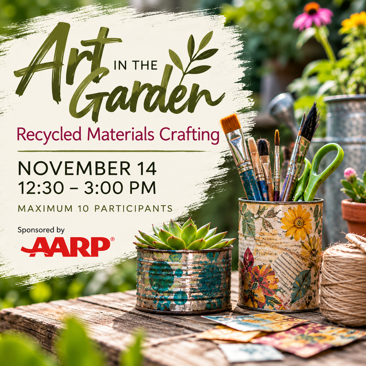 Art in the Garden: Recycled Materials Crafting