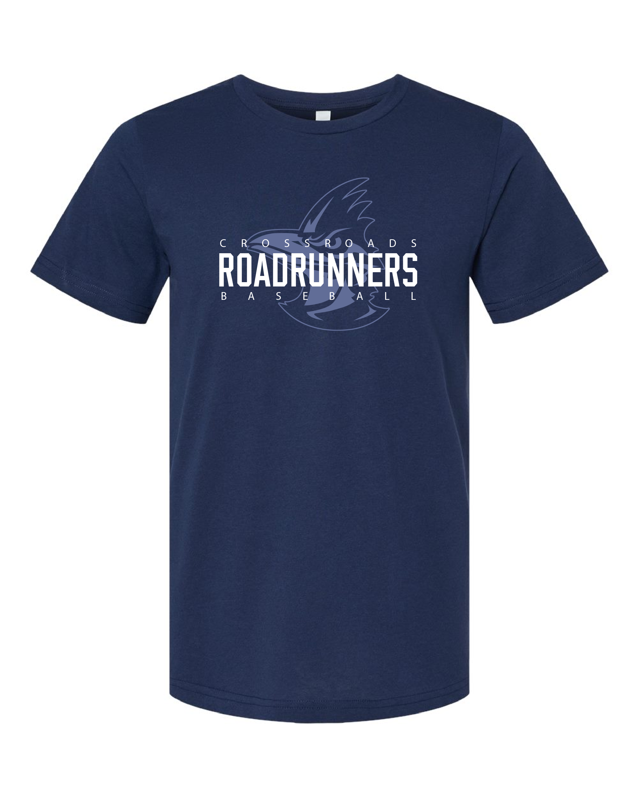 Crossroads Roadrunners Baseball T-Shirt | Navy Graphic Tee