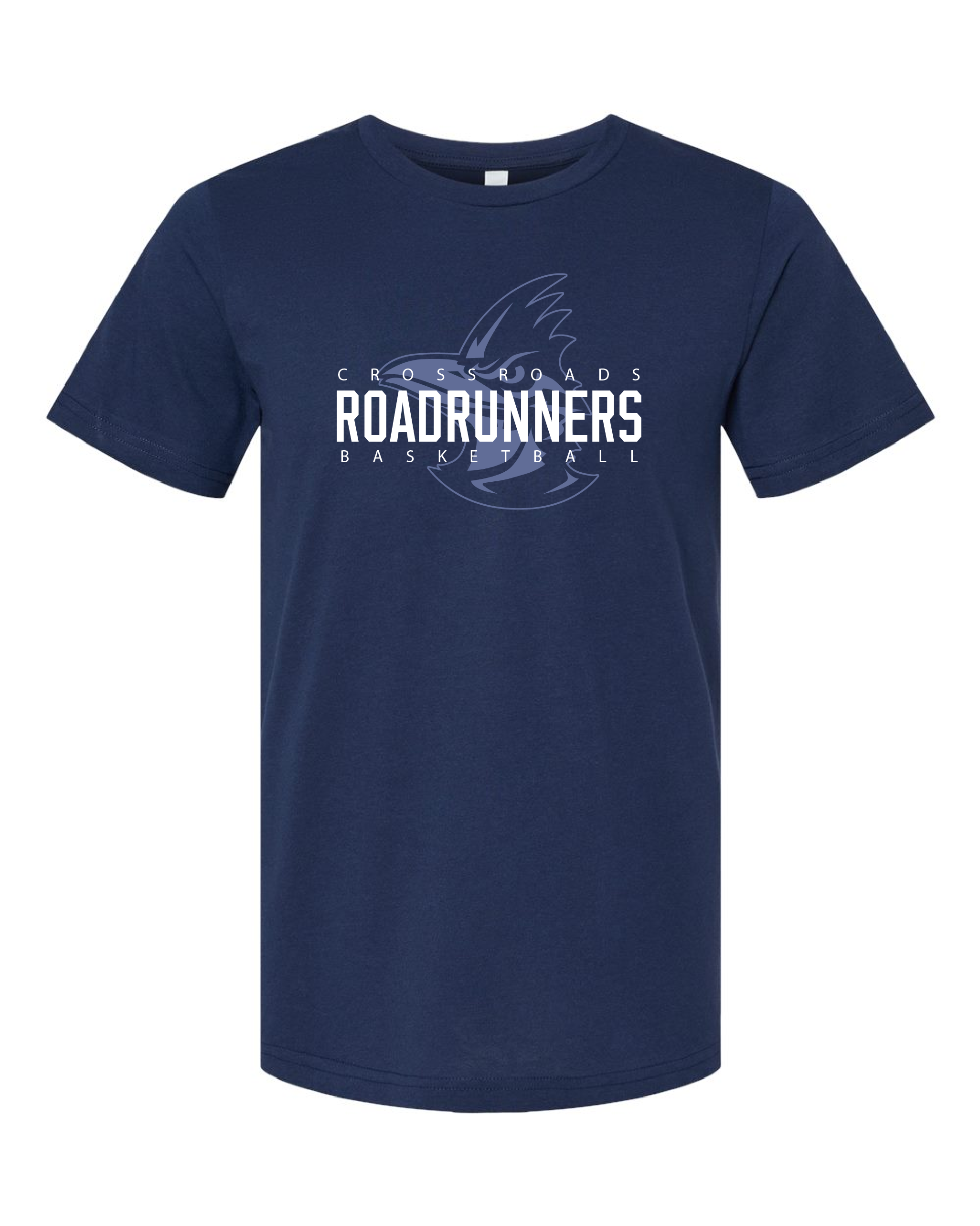 Crossroads Roadrunners Basketball T-Shirt | Navy Graphic Tee