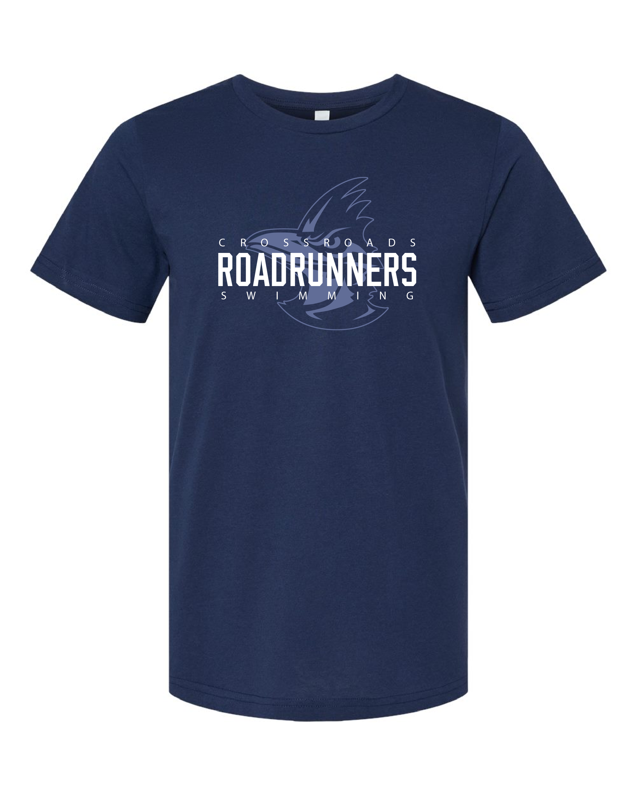 Crossroads Roadrunners Swimming T-Shirt | Navy Graphic Tee