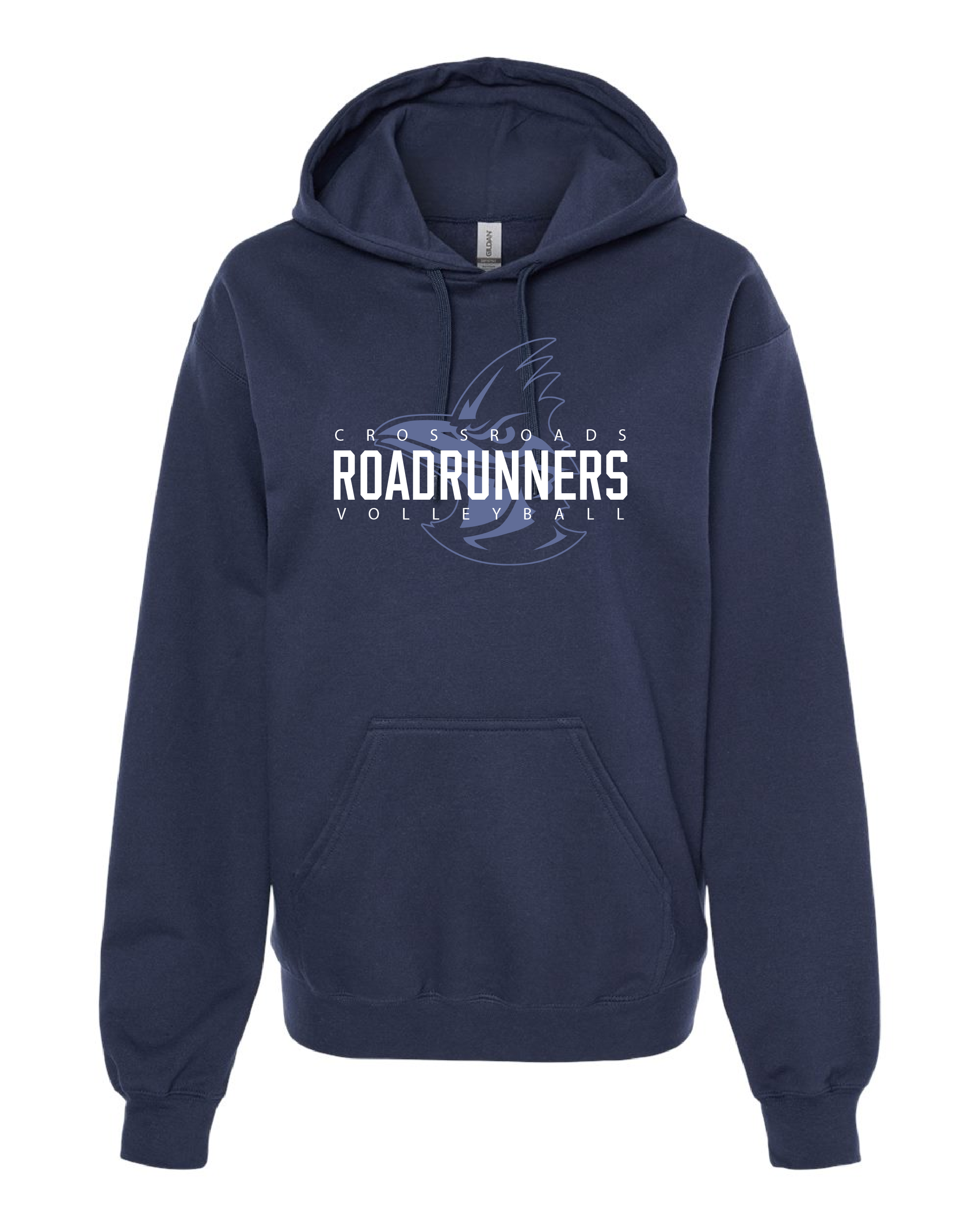 Crossroads Roadrunners Volleyball Hoodie | Navy Graphic Sweatshirt