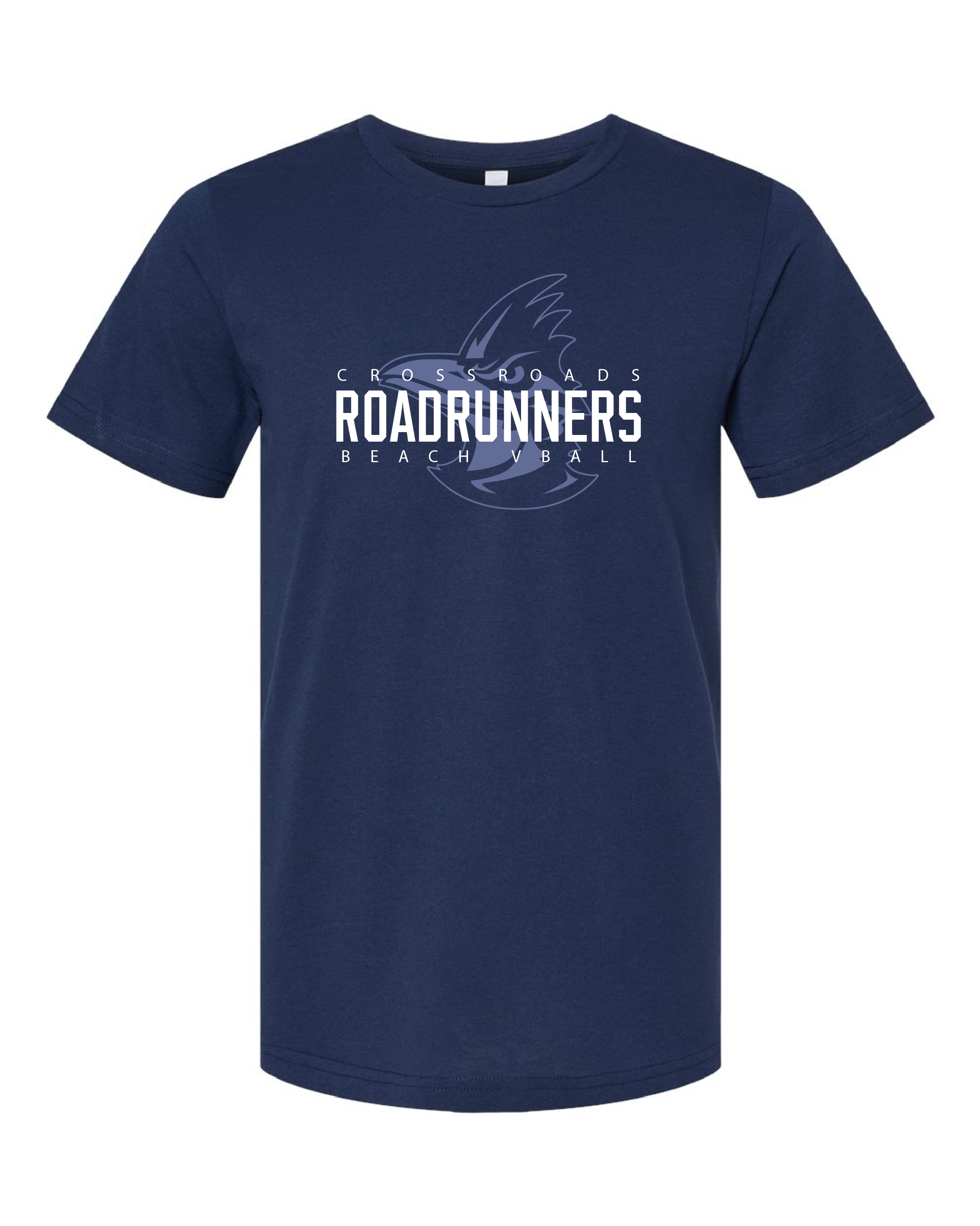 Crossroads Roadrunners Beach Volleyball T-Shirt | Navy Graphic Tee