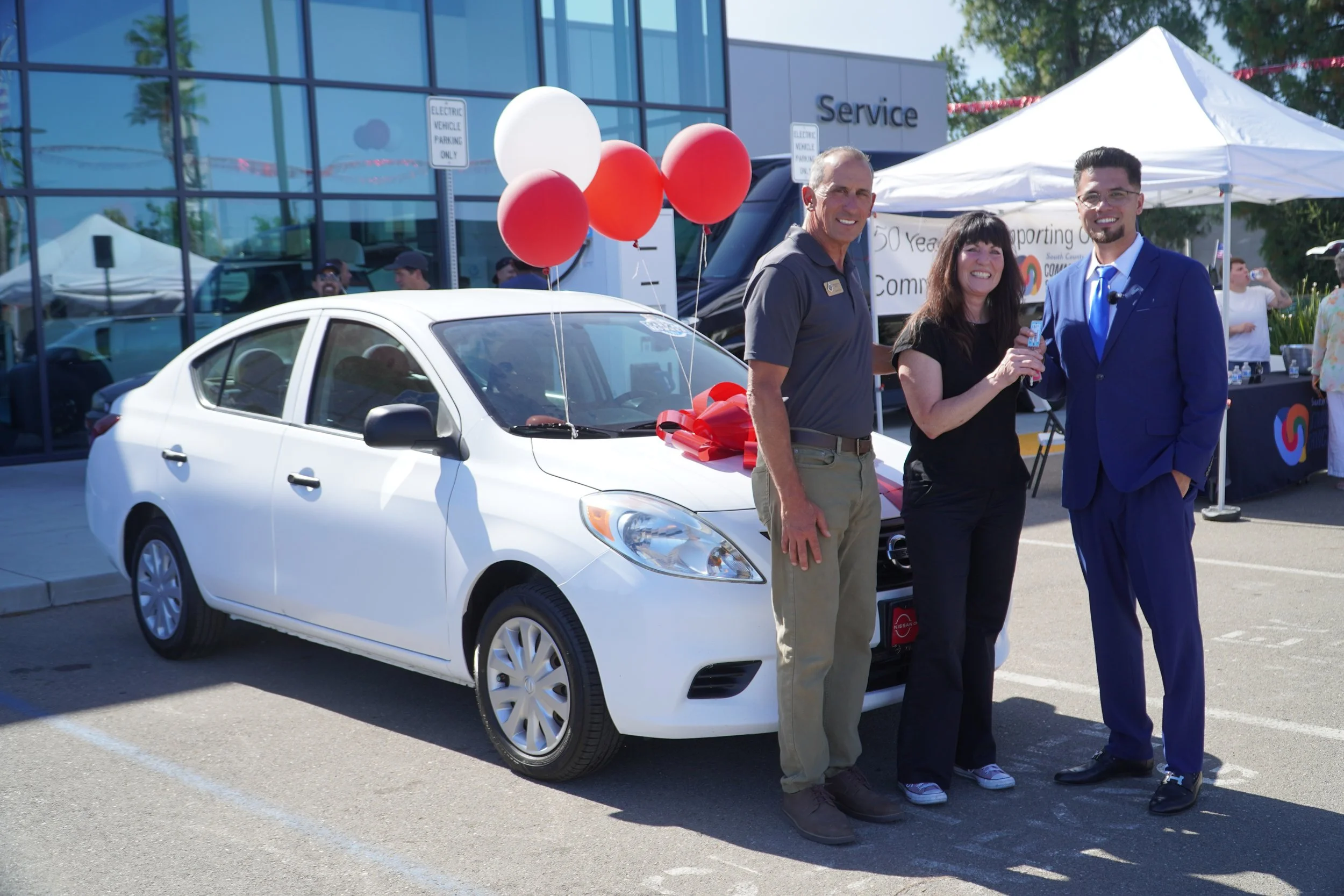 Gilroy Nissan Celebrates with a Gift to a South County Family