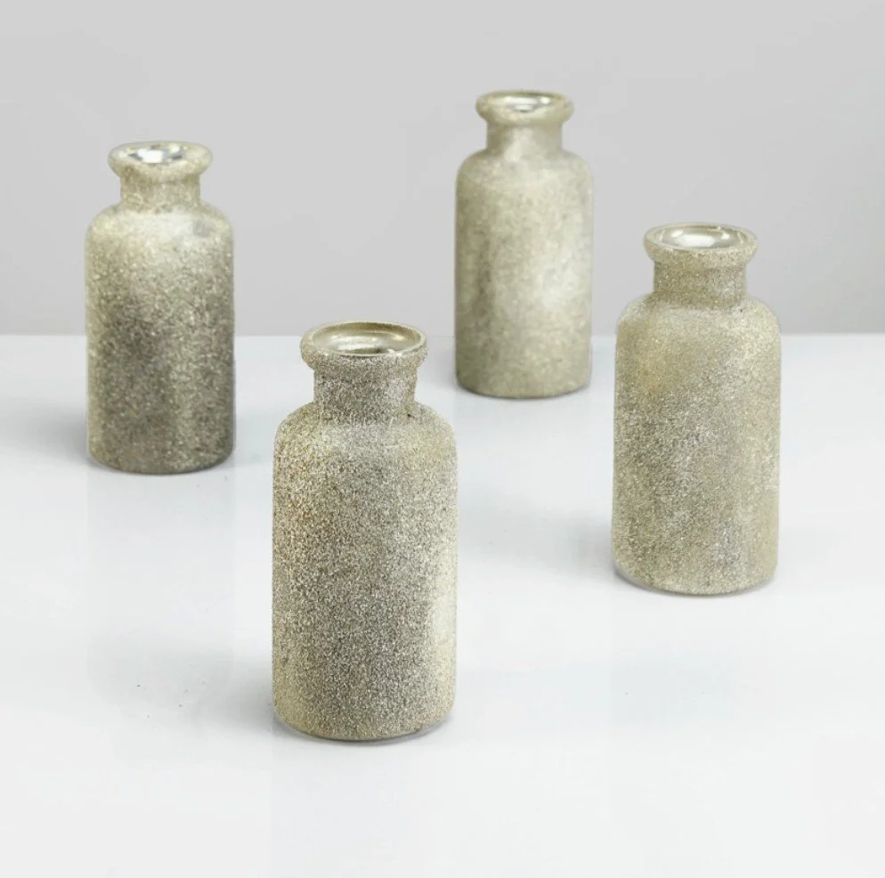 Harem Gilded Glass Bud Vase