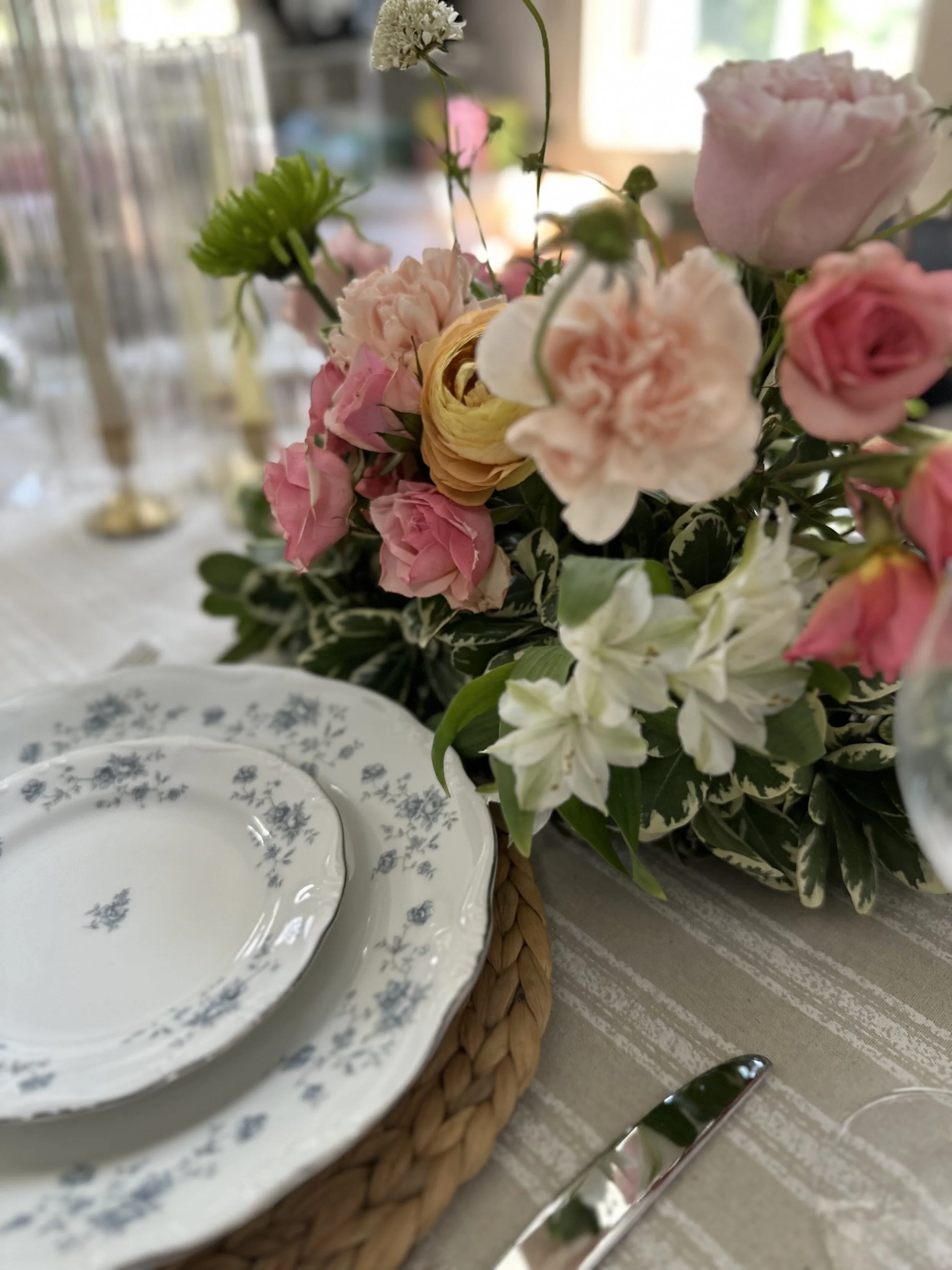 Vintage Mismatched China Dinner Plates