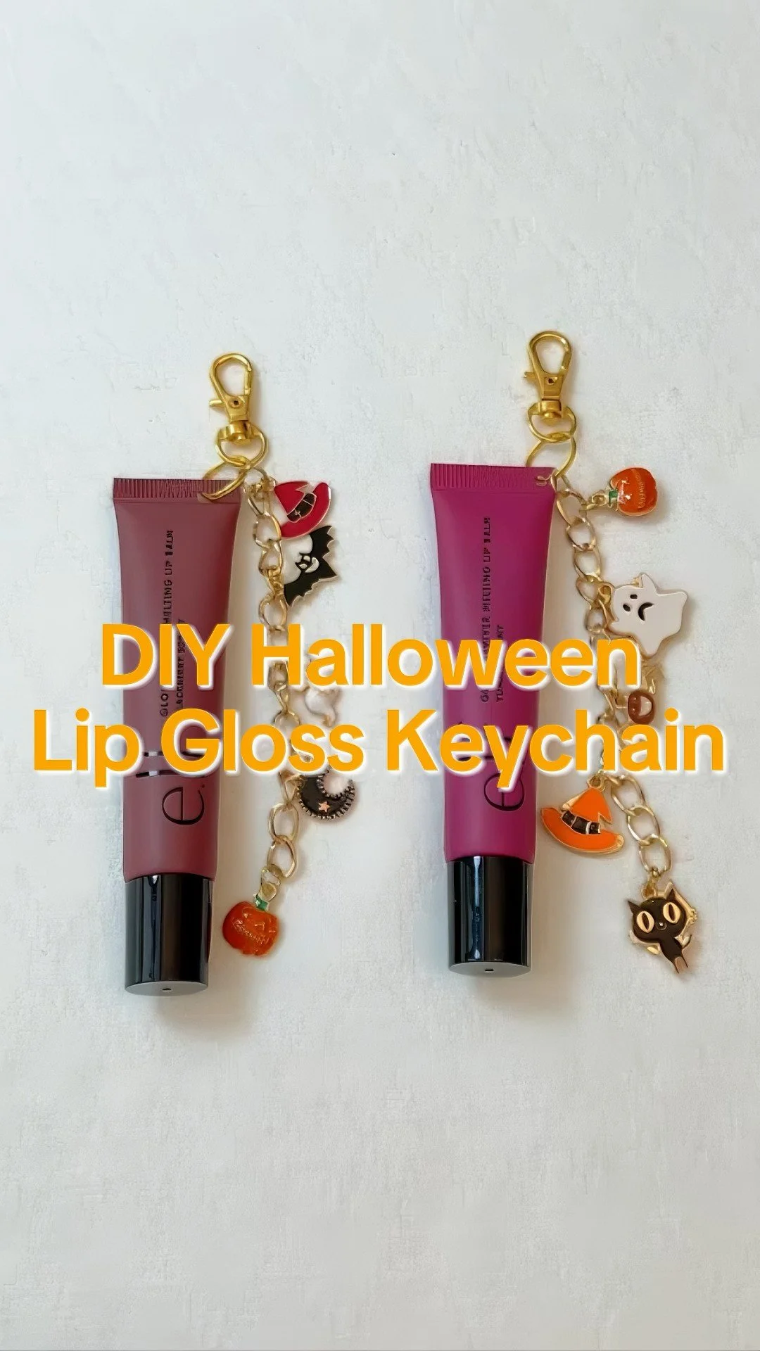 Halloween Lipgloss Keychain DIY
