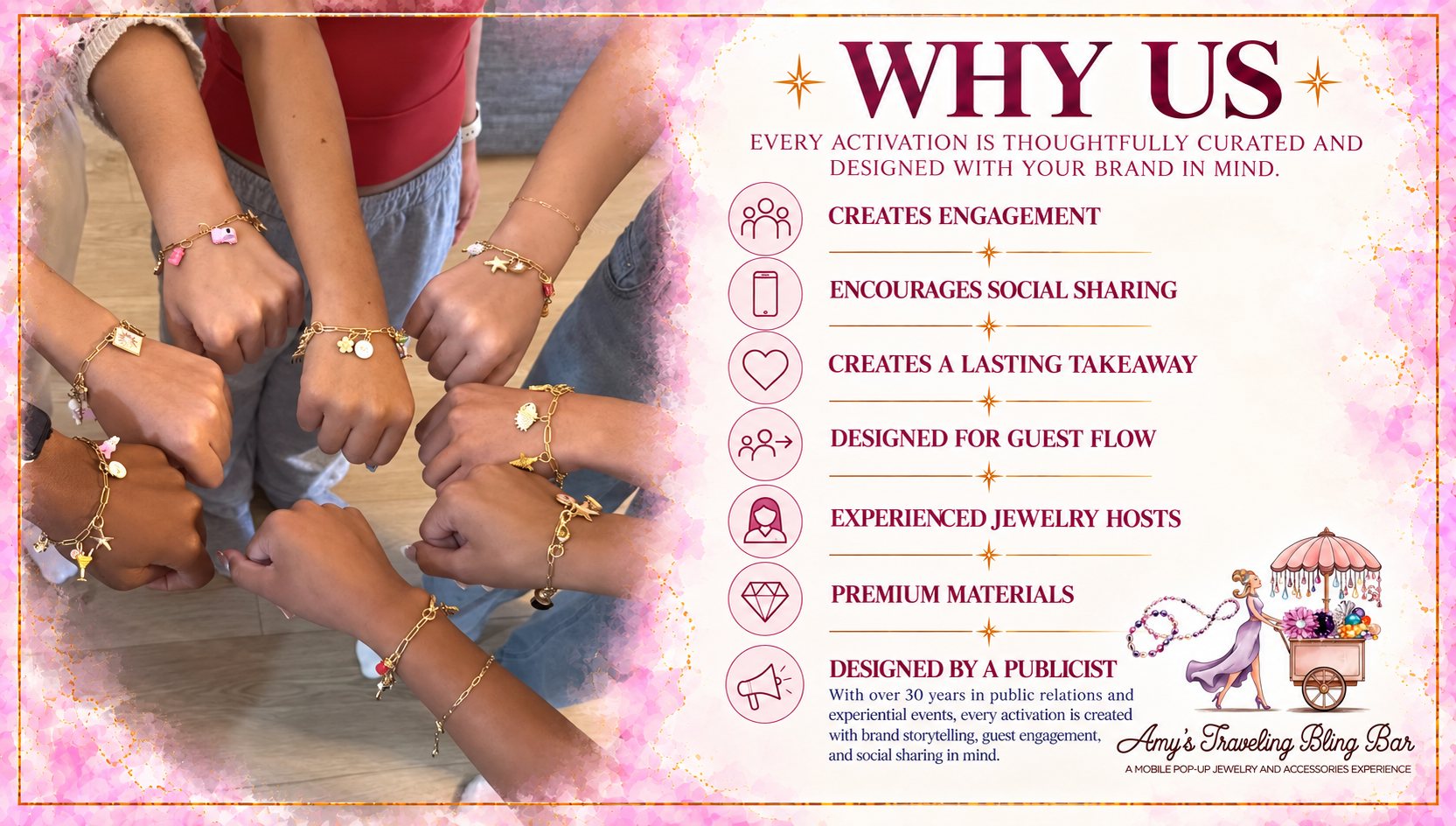Why hire Amy's Traveling Bling Bar