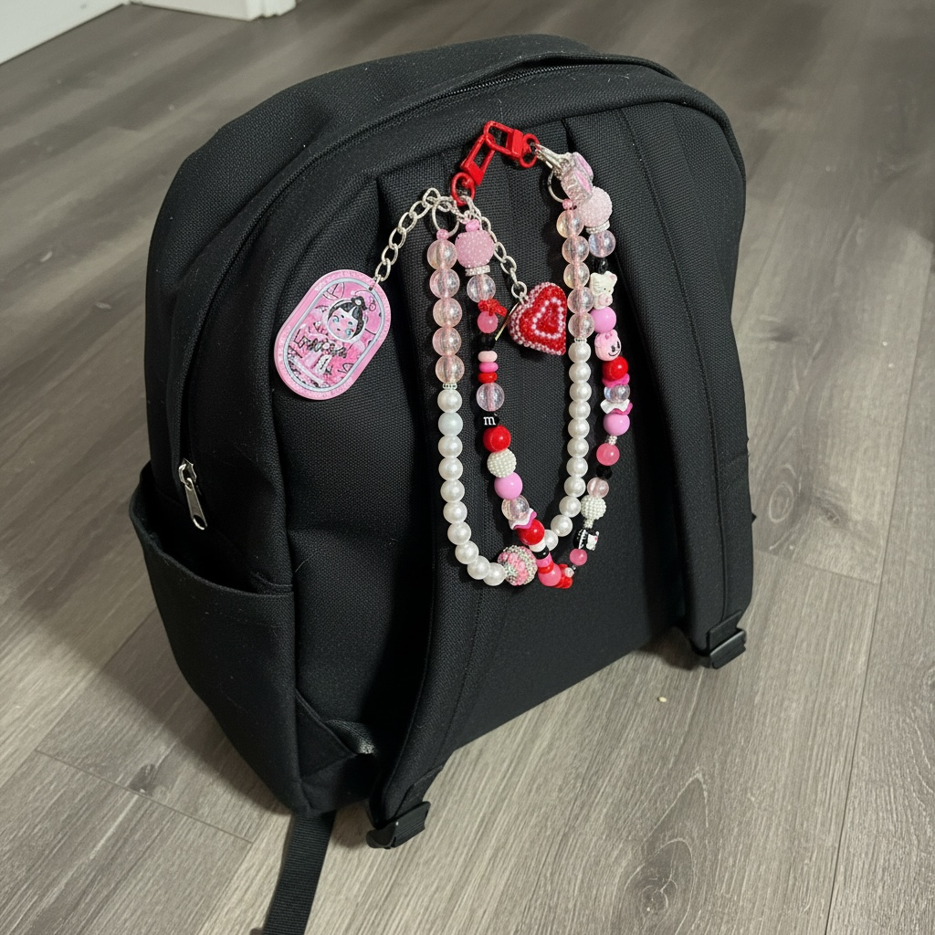 Double Strand Character Backpack Charms
