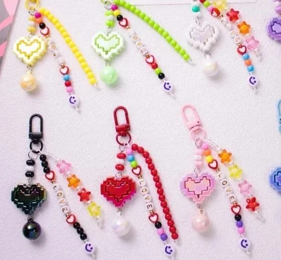 Colorful Beaded Bag Charms Workshop