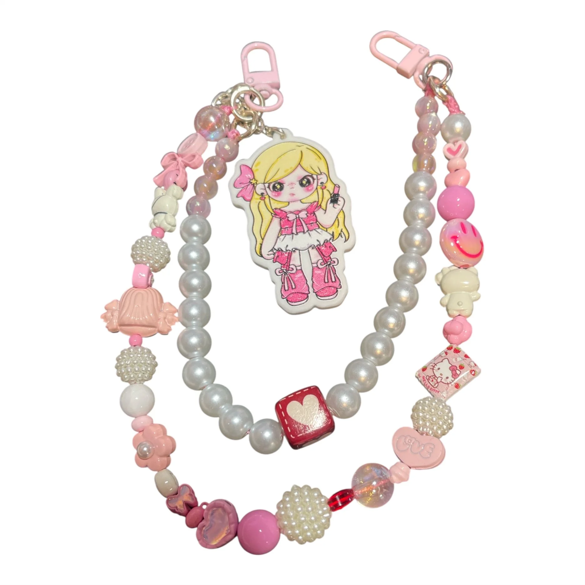           Double Strand Character Bag Charm