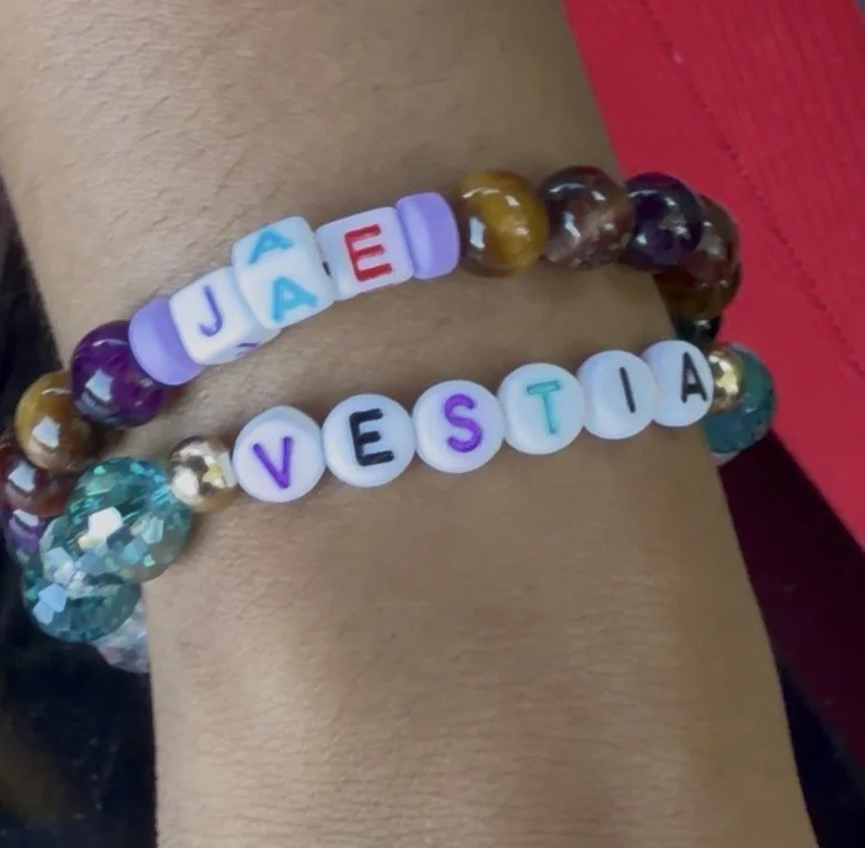 Personalized Friendship Bracelets with Gold Plated Stainless Steel or Copper Inlay Letters